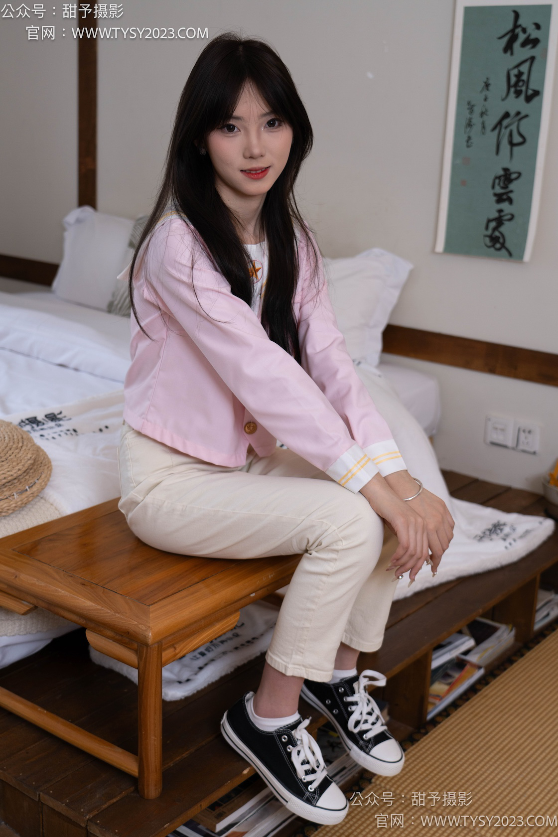 资讯|甜予摄影 – NO.252期 《璇璇》 帆布鞋,白棉袜,视频以抖腿拍摄为主