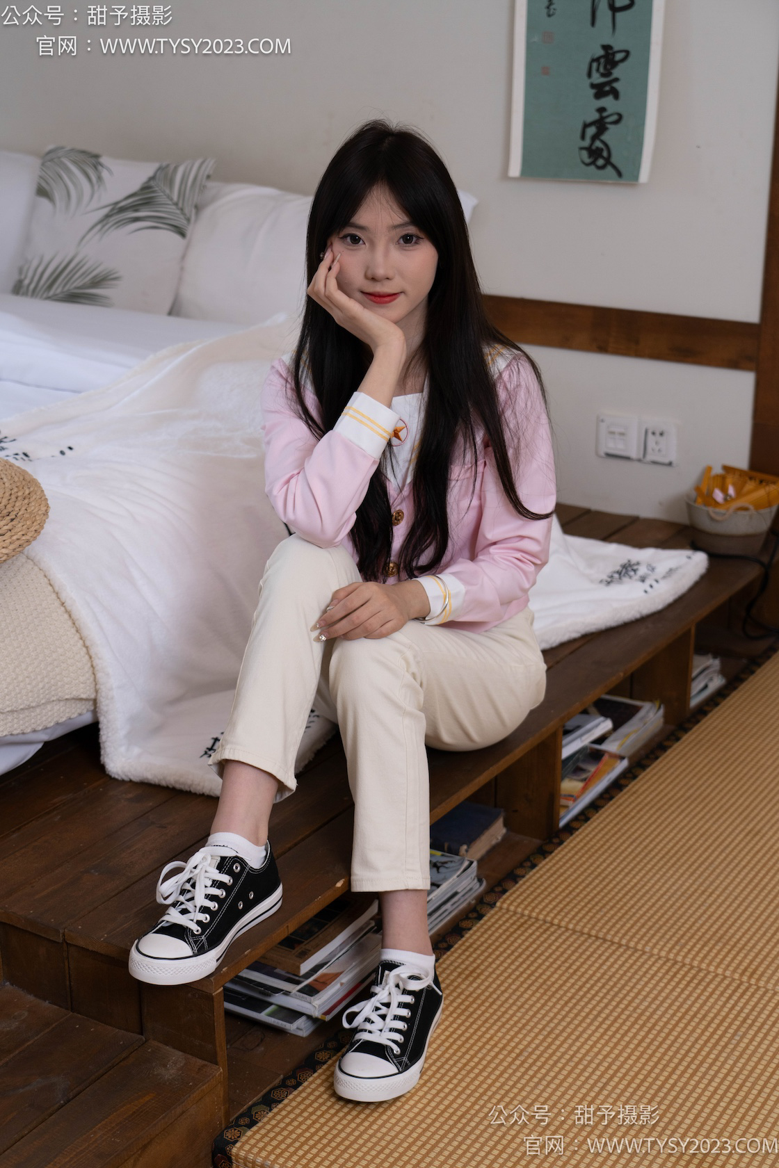 资讯|甜予摄影 – NO.252期 《璇璇》 帆布鞋,白棉袜,视频以抖腿拍摄为主