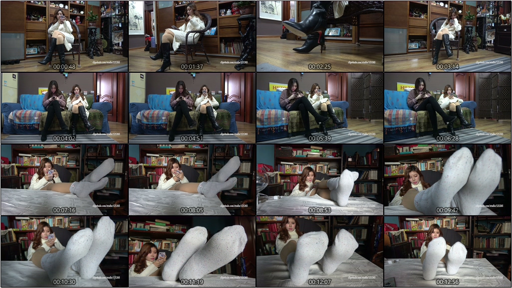 【网盘】[视频] K&#038;M 236-毛衣连衣裙打底裤棉袜足秀