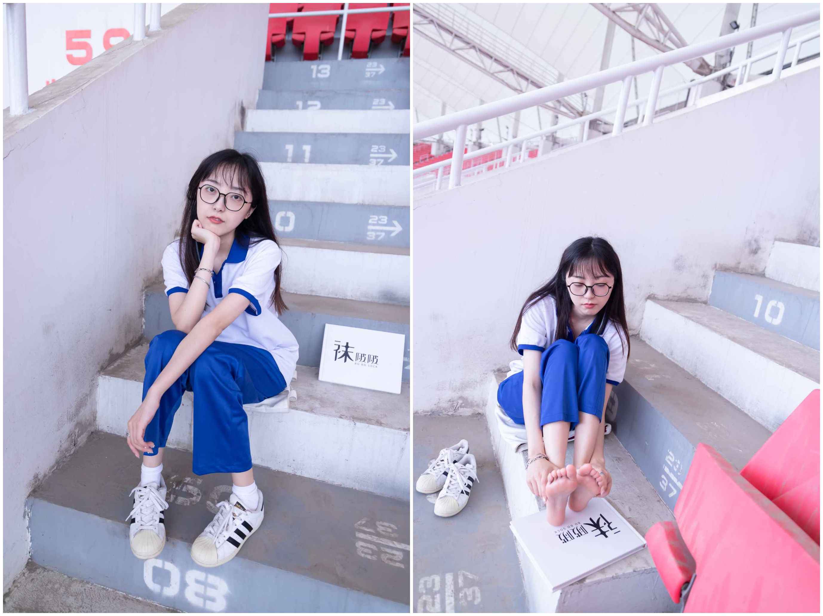 【网盘】[袜啵啵]NO.002稚予-校服、贝壳头、白棉袜、裸足