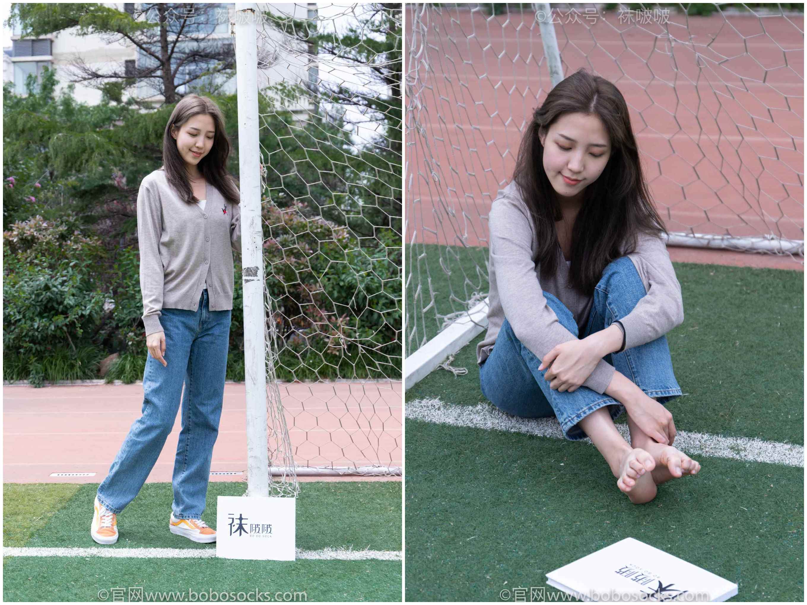 【网盘】[袜啵啵]NO.004泡芙-vans帆布鞋、白棉袜、裸足