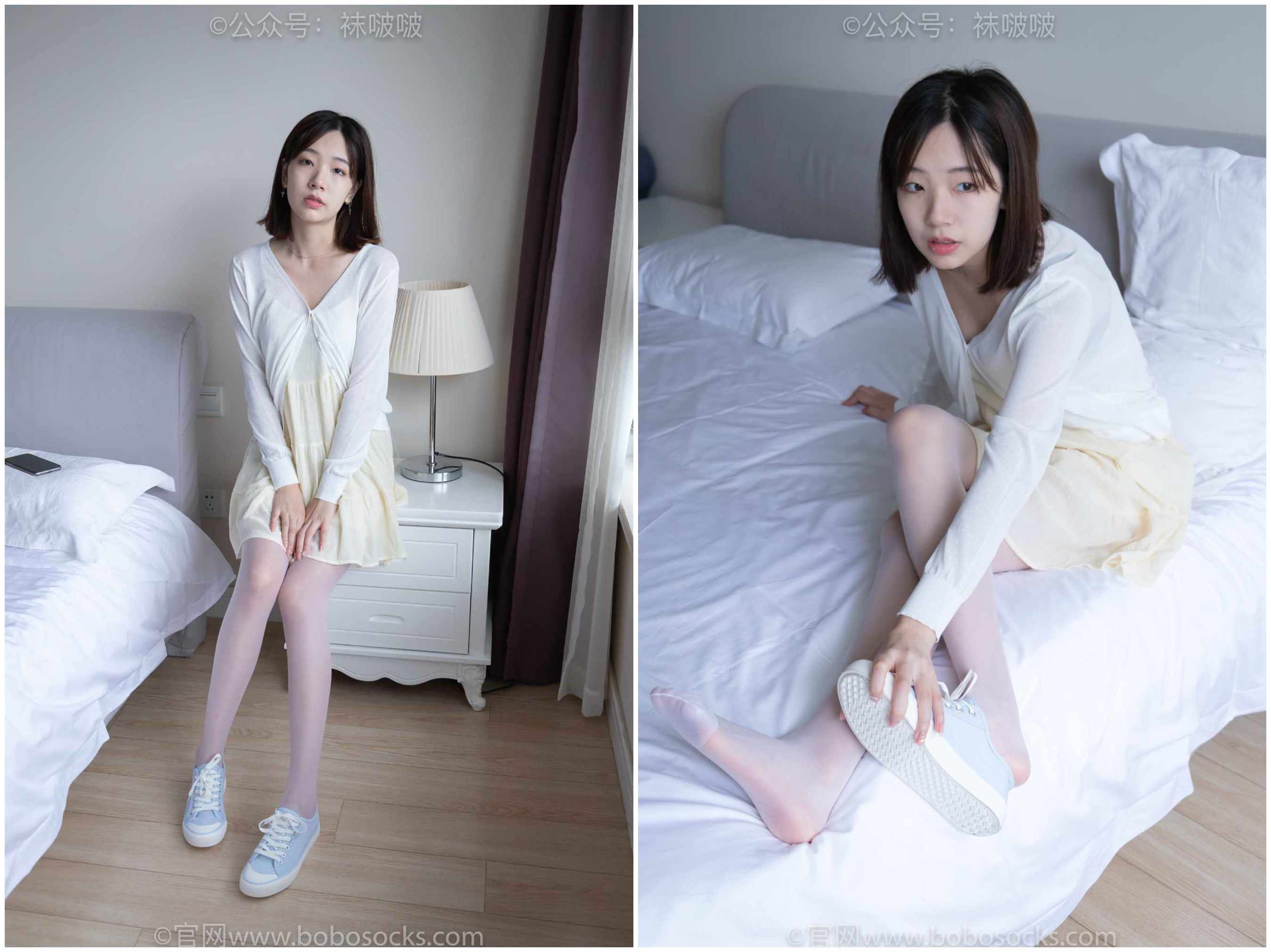 【网盘】[袜啵啵]NO.005小甜豆-帆布鞋、薄白丝