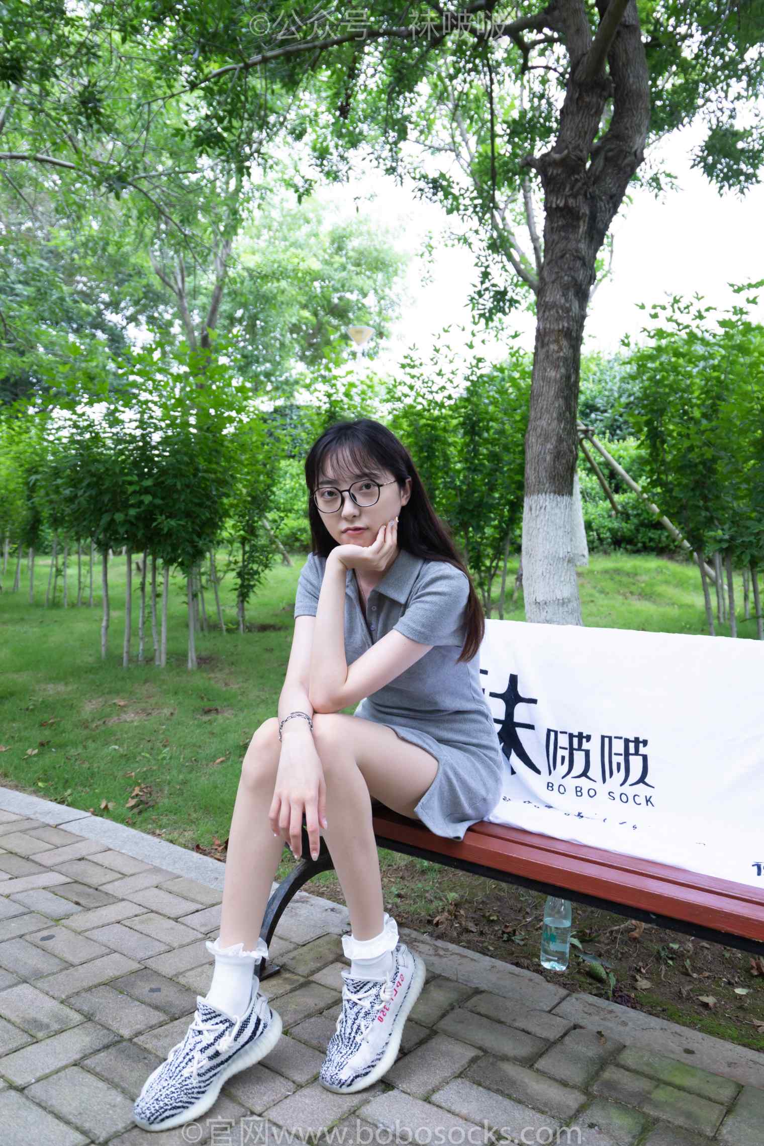 【网盘】[袜啵啵]NO.019稚予-椰子、白棉袜、肉丝