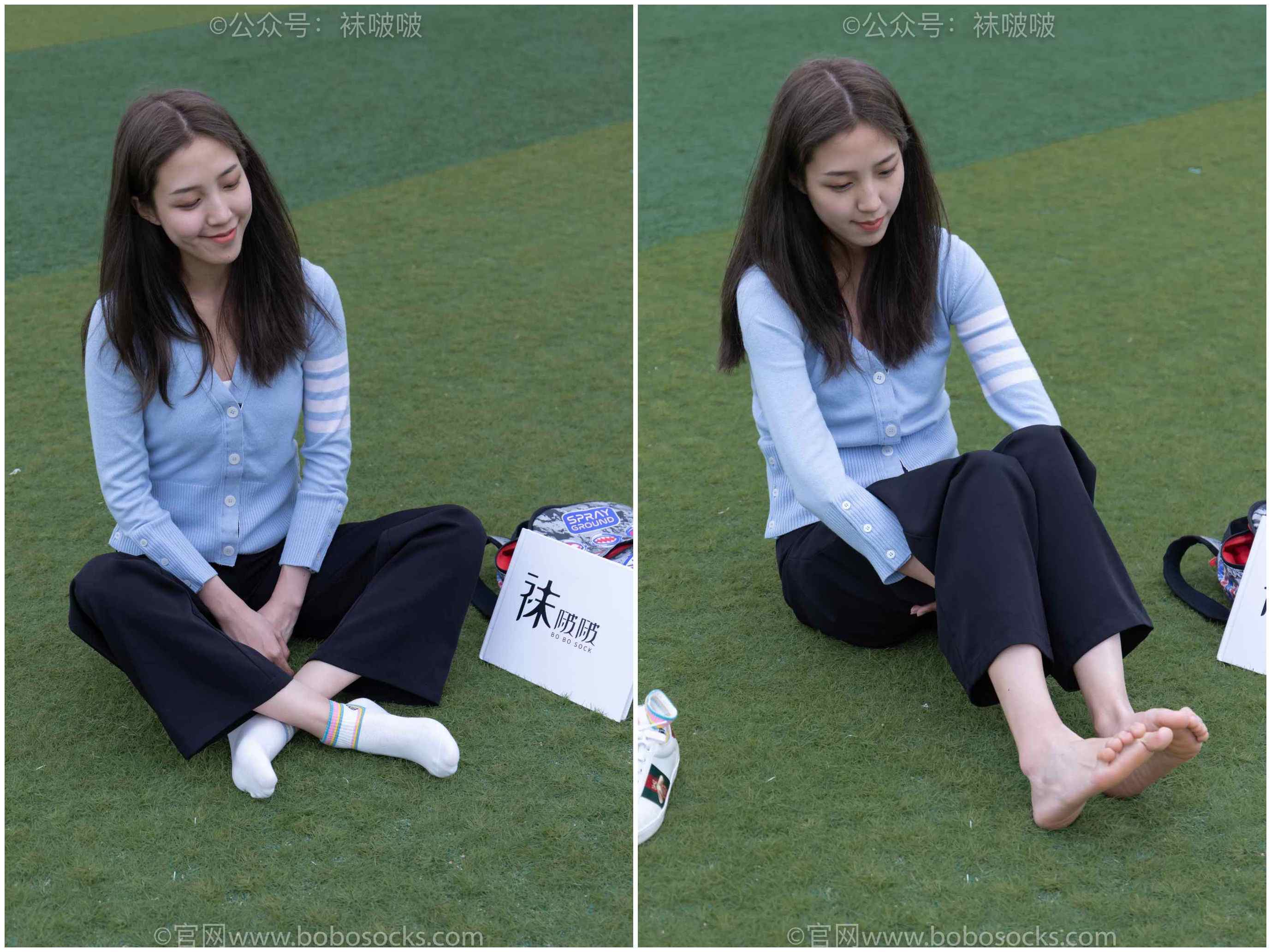 【网盘】[袜啵啵]NO.021泡芙-板鞋、白棉袜、裸足