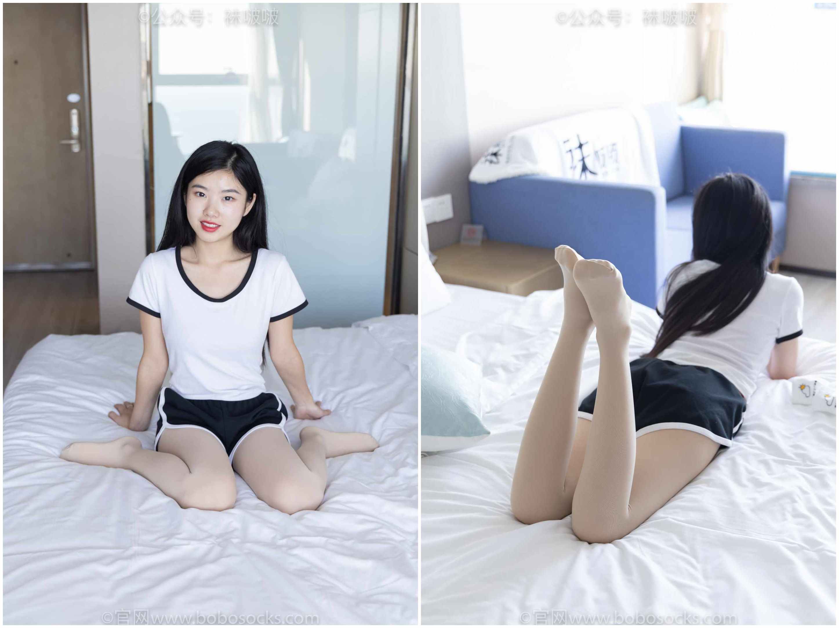 【网盘】[袜啵啵]NO.031小奶熊-AJ板鞋、白棉袜、厚肉丝