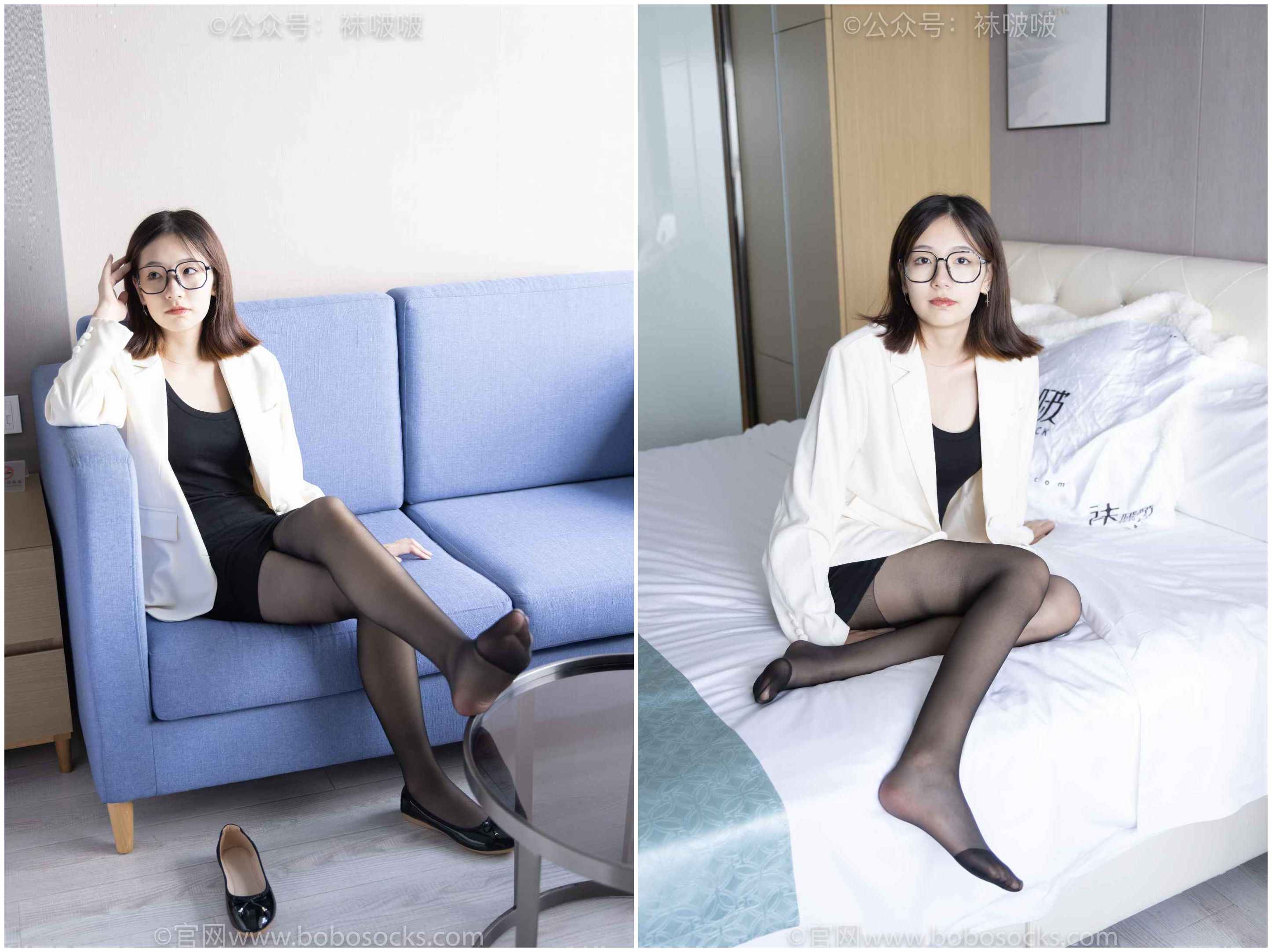 【网盘】[袜啵啵]NO.032小甜豆-平底鞋、黑丝