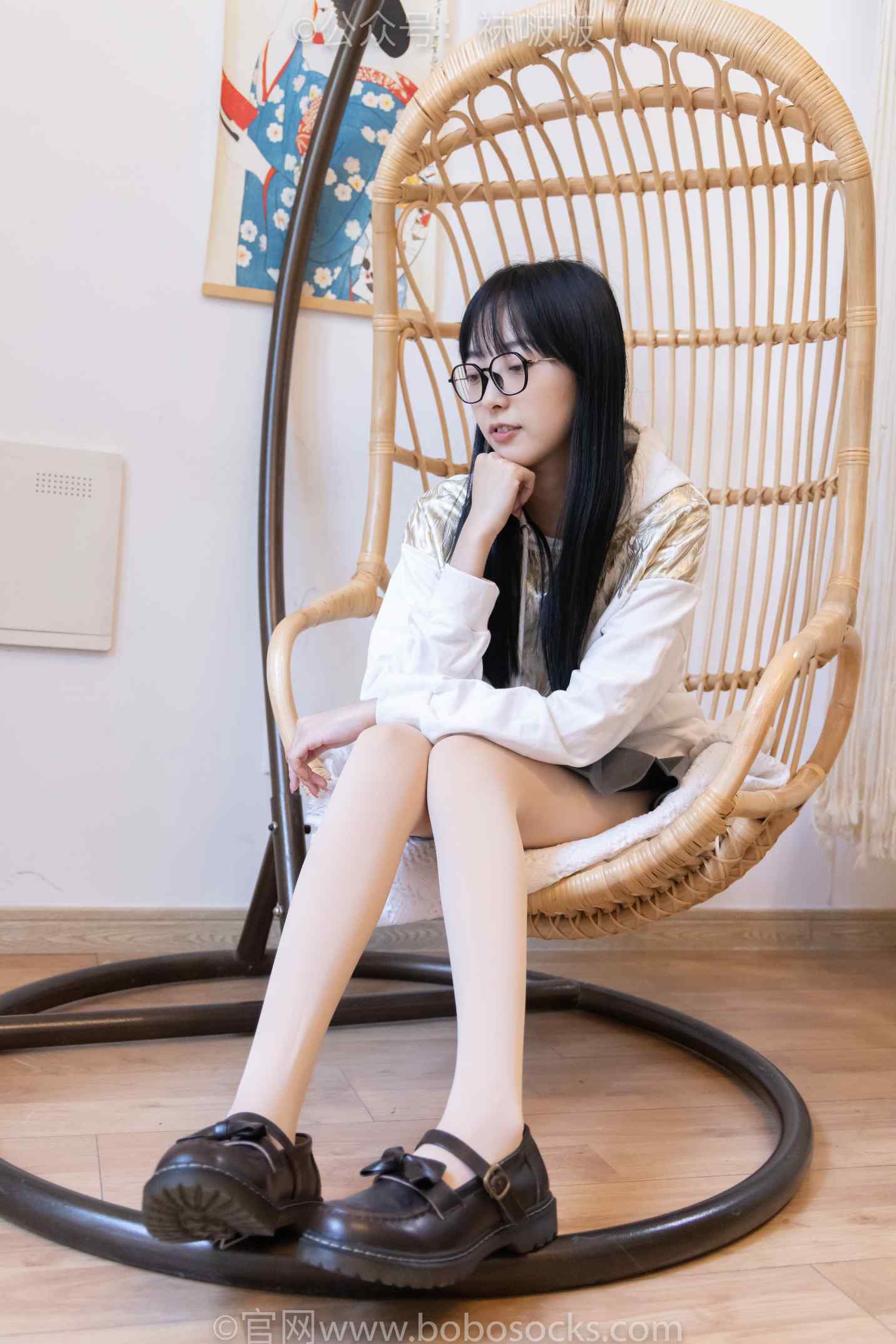 【网盘】[袜啵啵]NO.047稚予-皮鞋、厚肉丝