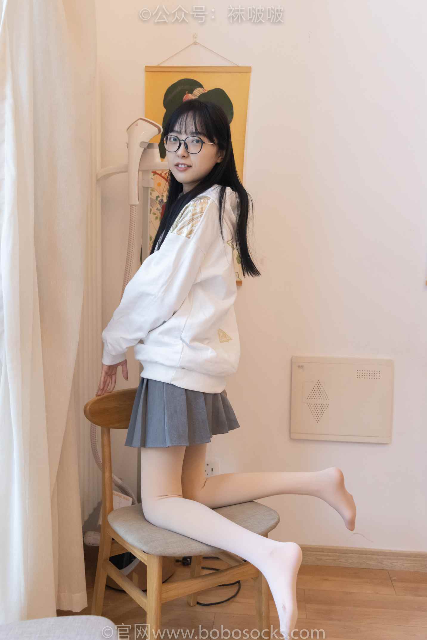 【网盘】[袜啵啵]NO.047稚予-皮鞋、厚肉丝