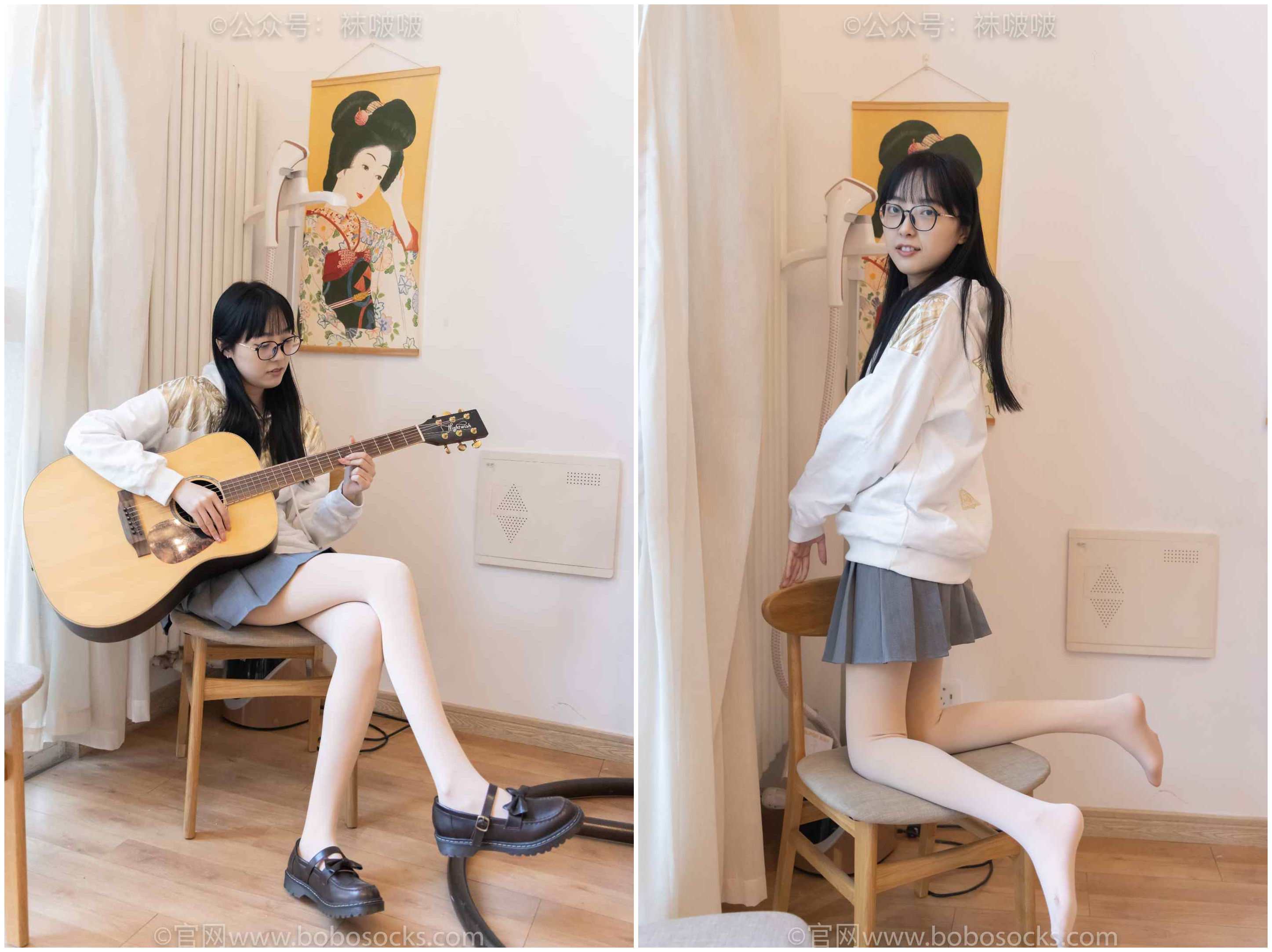 【网盘】[袜啵啵]NO.047稚予-皮鞋、厚肉丝