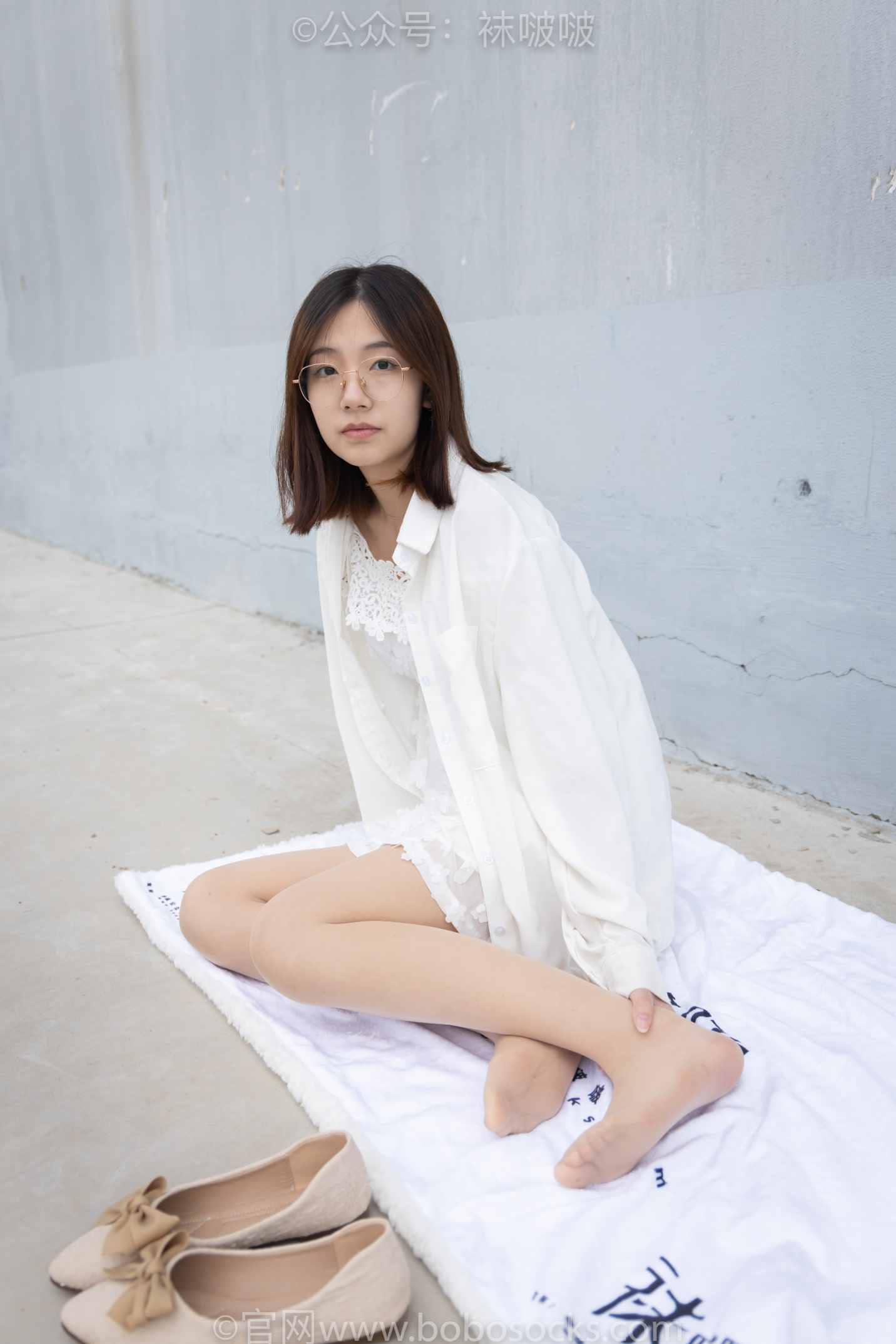 【网盘】[袜啵啵]NO.048小甜豆-平底鞋、肉丝