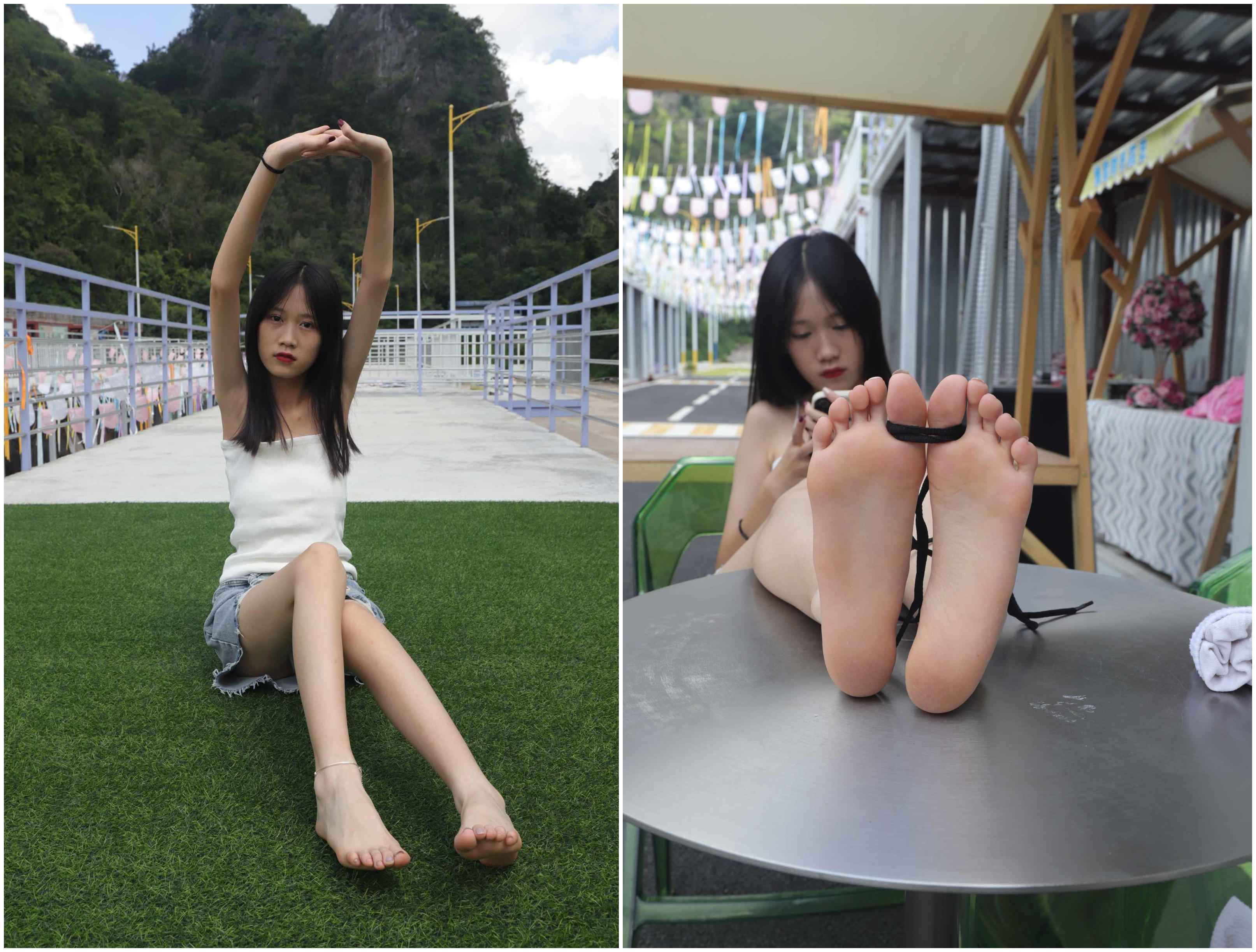 【网盘】[Pary学生模拍]005 使出混身解数终于哄得表妹拍了套吊带美脚图