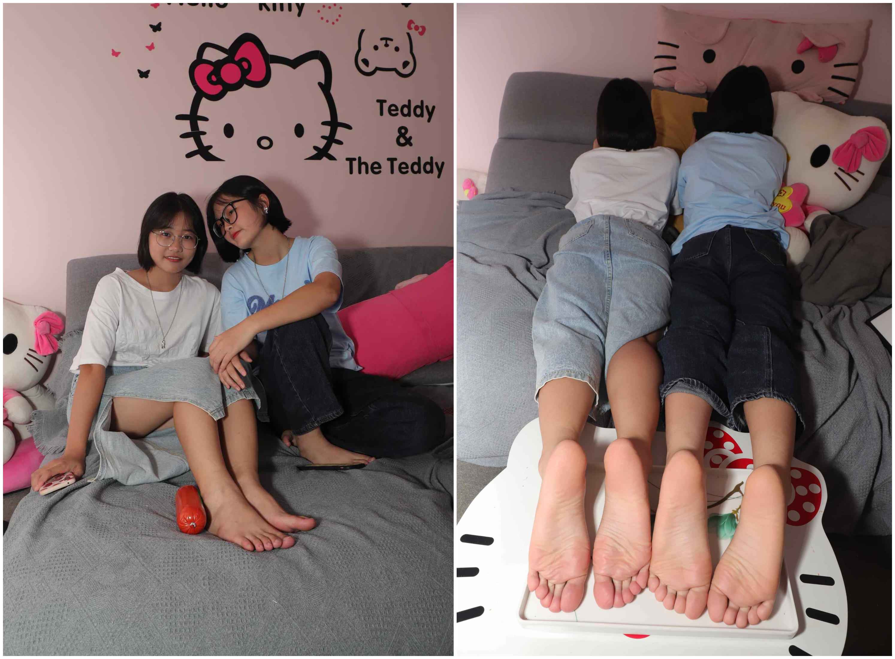 【网盘】[Pary学生模拍]010 可爱的新模彤彤与小谊脚底秀