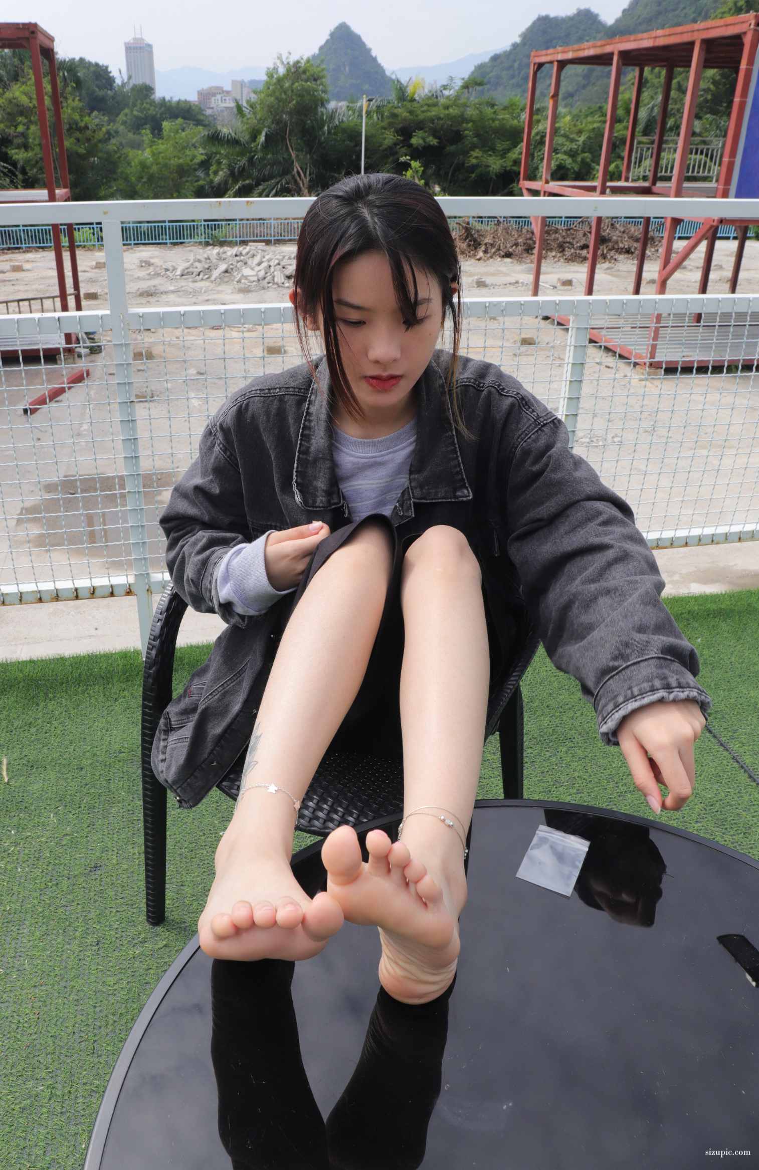 【网盘】[Pary学生模拍]024 新模校花诗诗的39码修长嫩白美脚