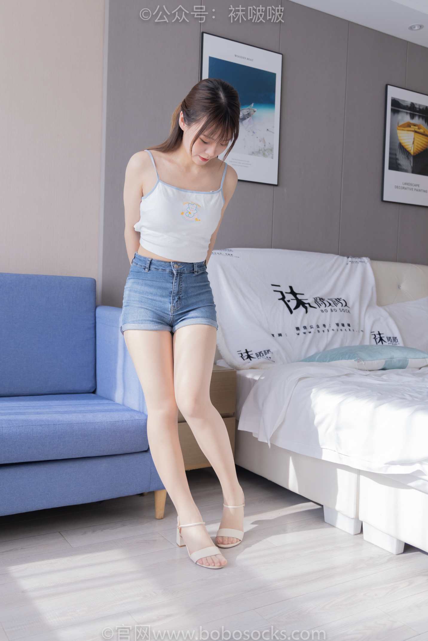 【网盘】[袜啵啵] 077期 朵朵-凉鞋、肉丝-脚尖透明款