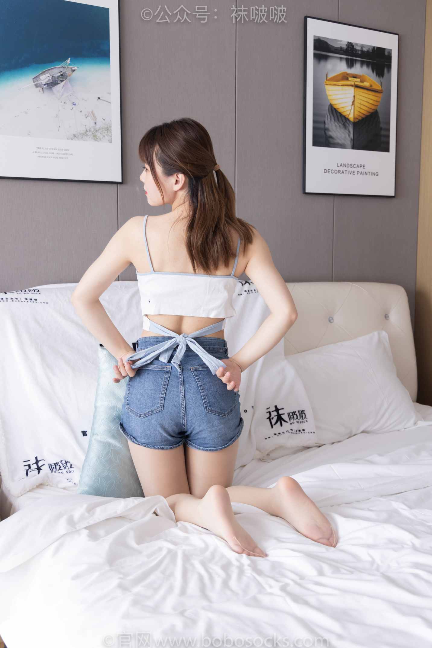 【网盘】[袜啵啵] 077期 朵朵-凉鞋、肉丝-脚尖透明款