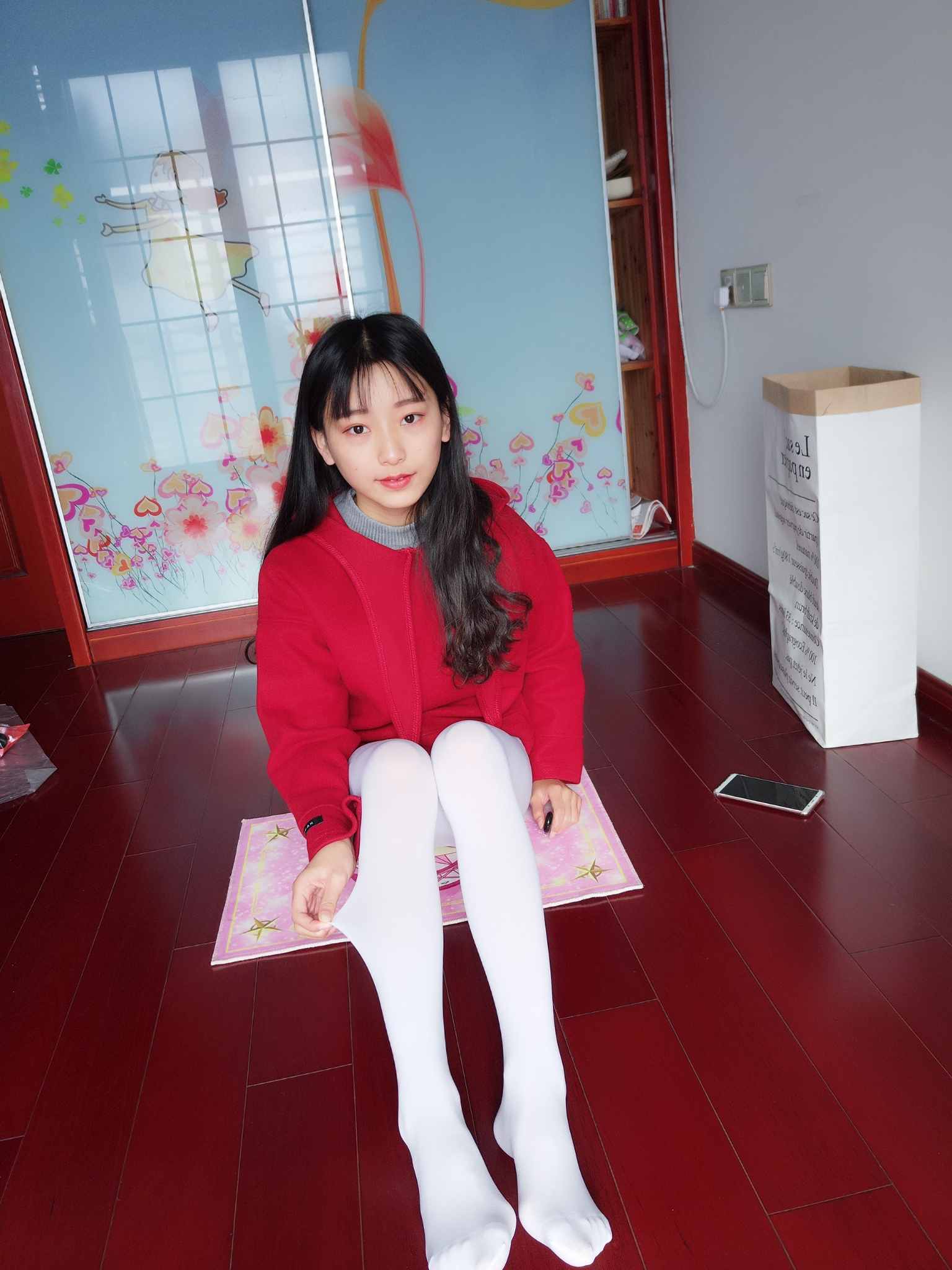 【网盘】蓓蓓4之居家厚白丝连裤