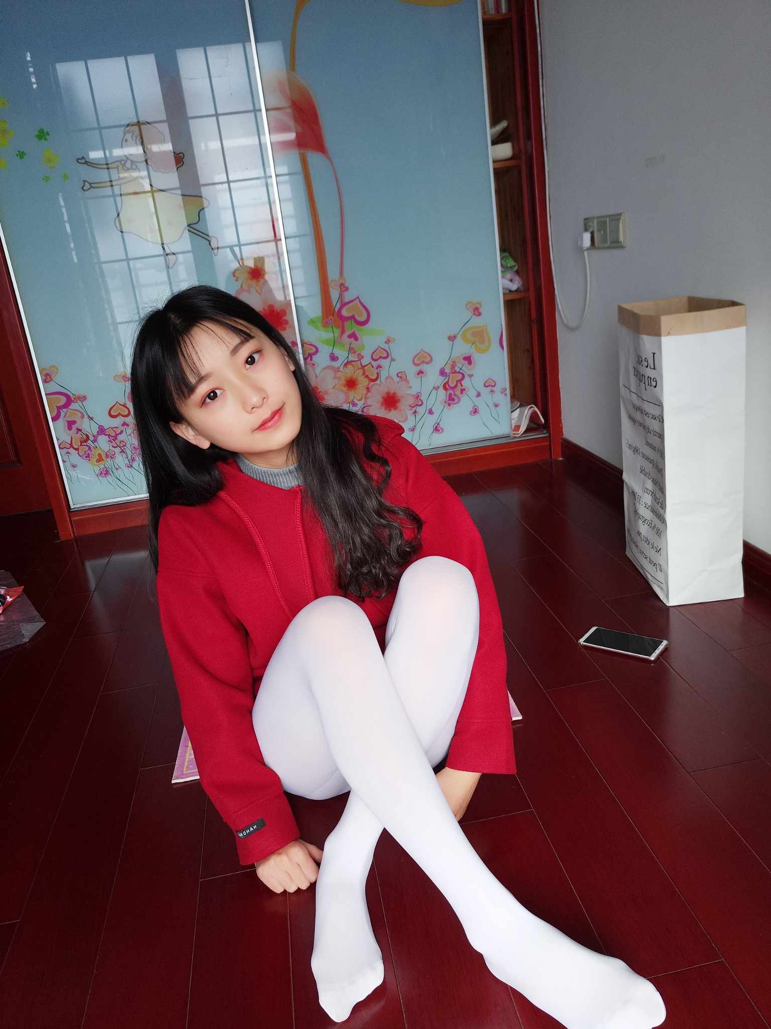 【网盘】蓓蓓4之居家厚白丝连裤