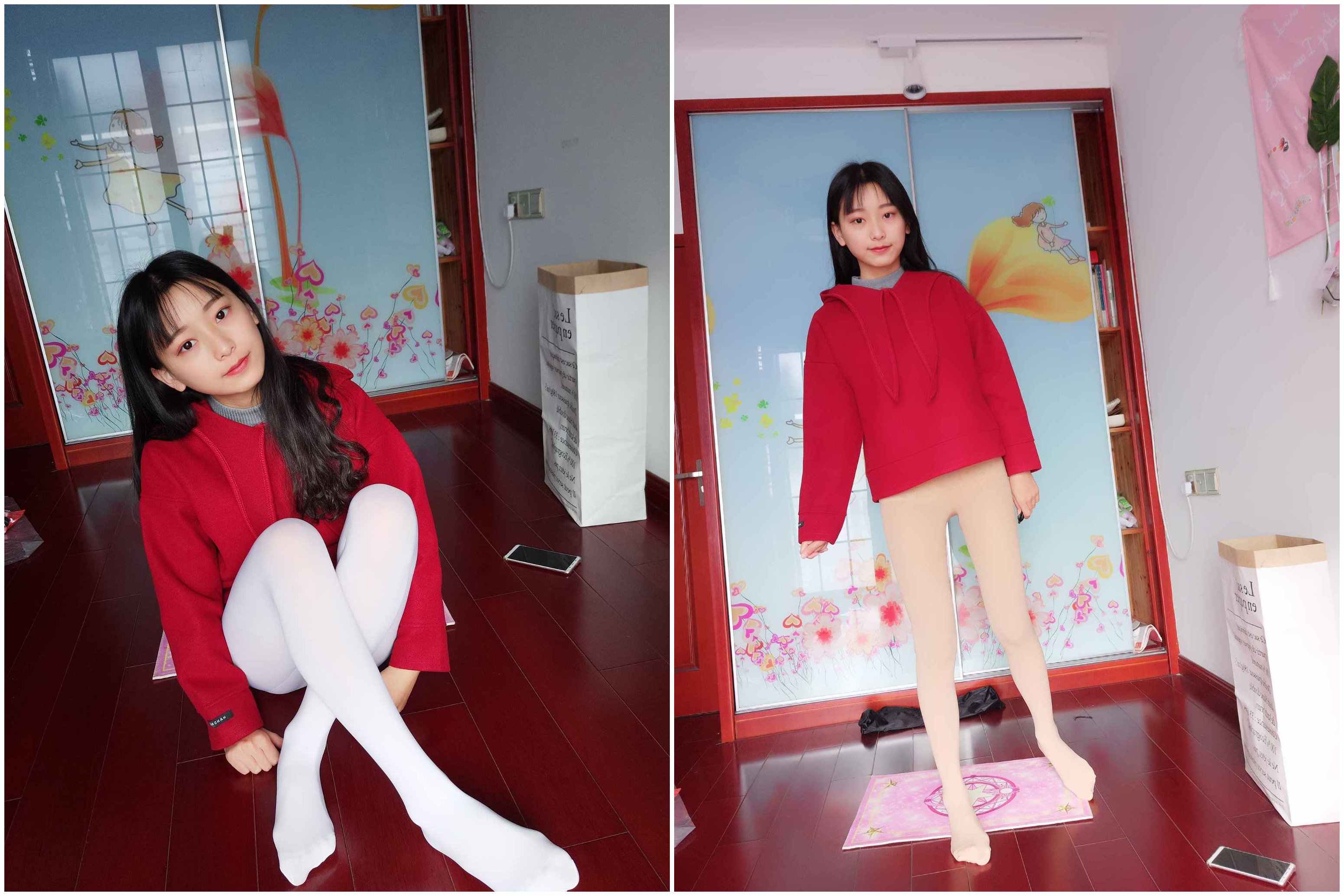 【网盘】蓓蓓4之居家厚白丝连裤