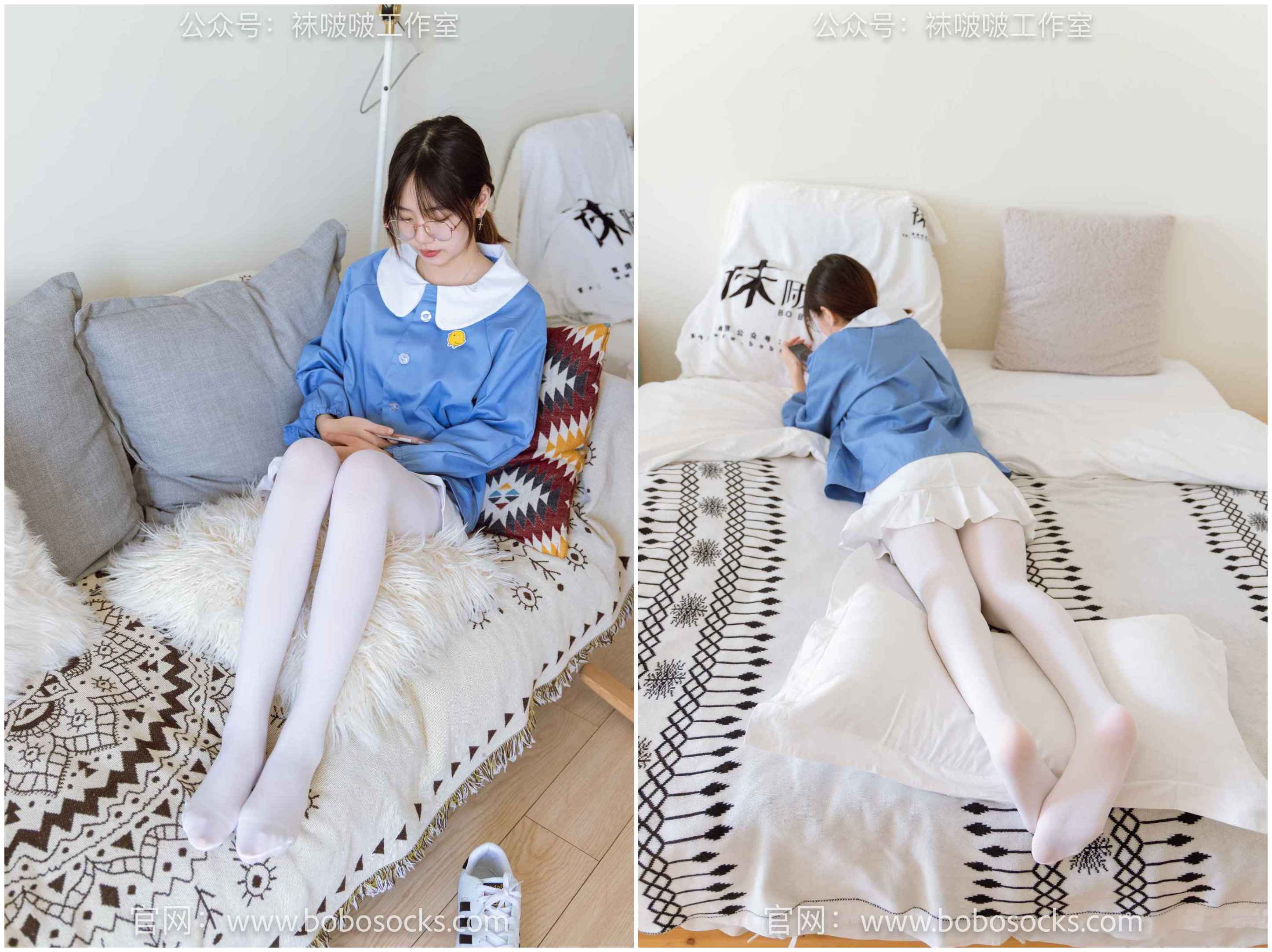 【网盘】[袜啵啵] 093期 小甜豆-贝壳头、厚白丝