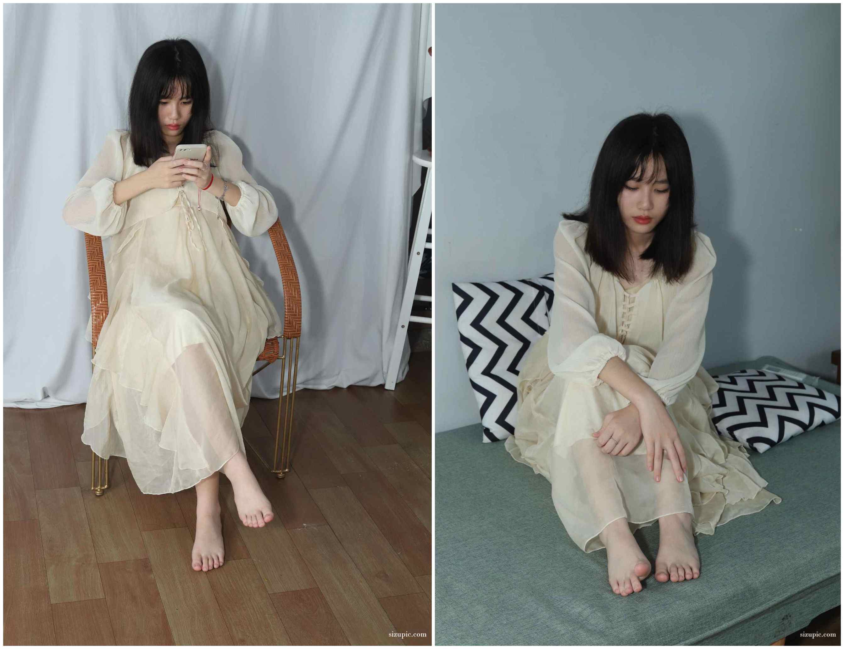 【网盘】[Pary学生模拍]041 彩欣穿上可爱裙子展示美脚