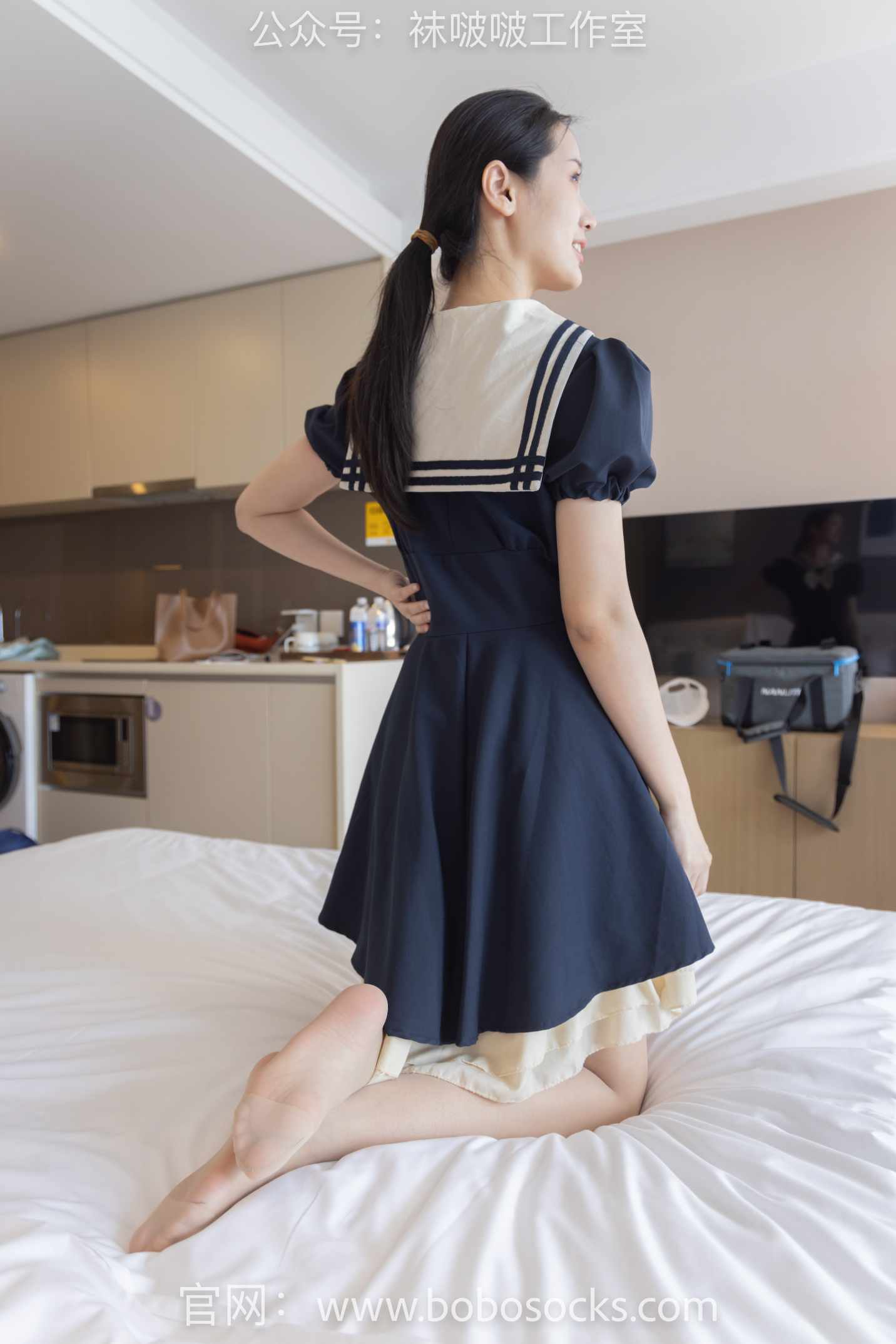 【网盘】[袜啵啵]107期 小安-平底鞋、白棉袜、肉丝