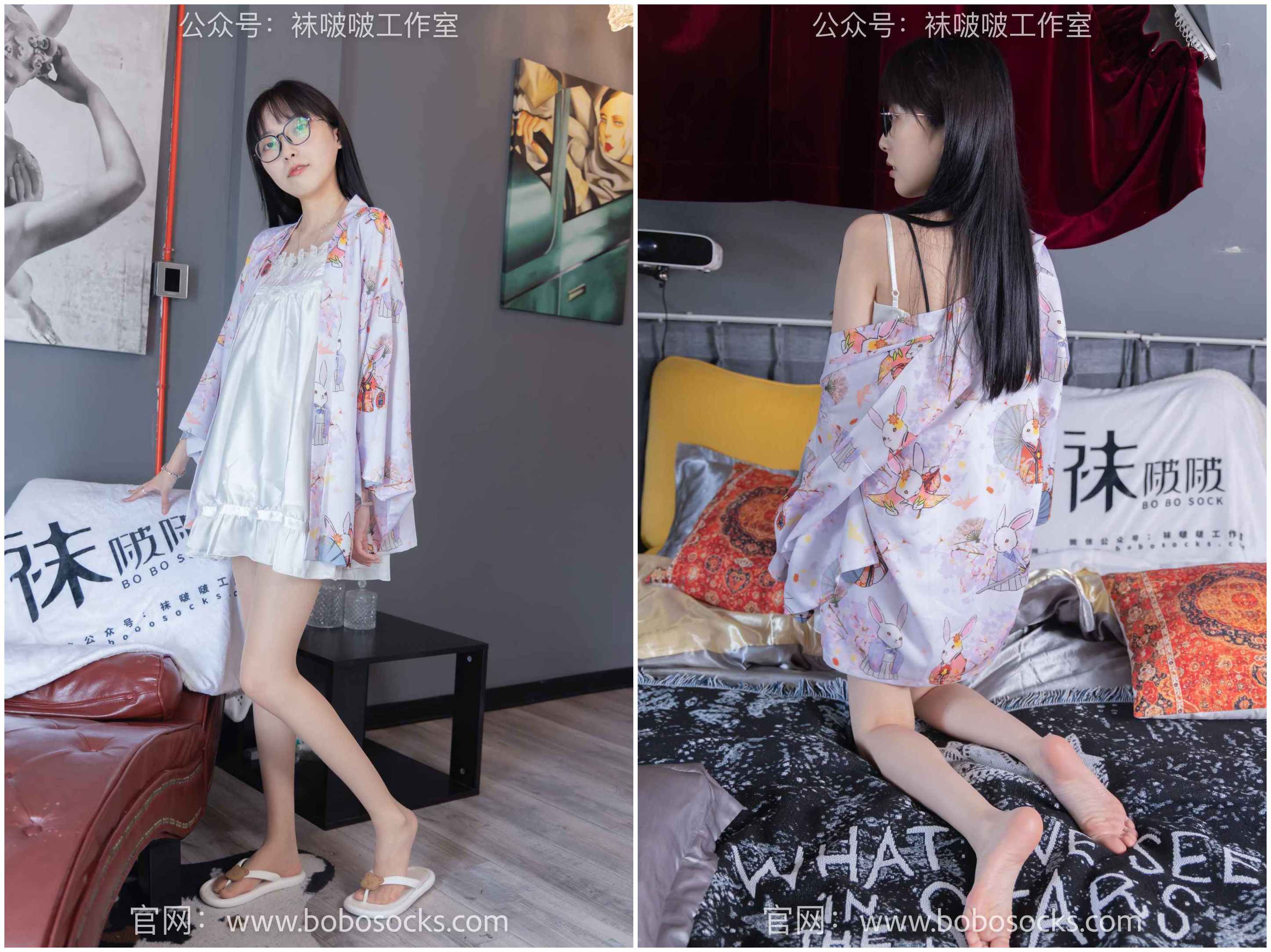 【网盘】[袜啵啵]112期 稚予-人字拖、肉丝