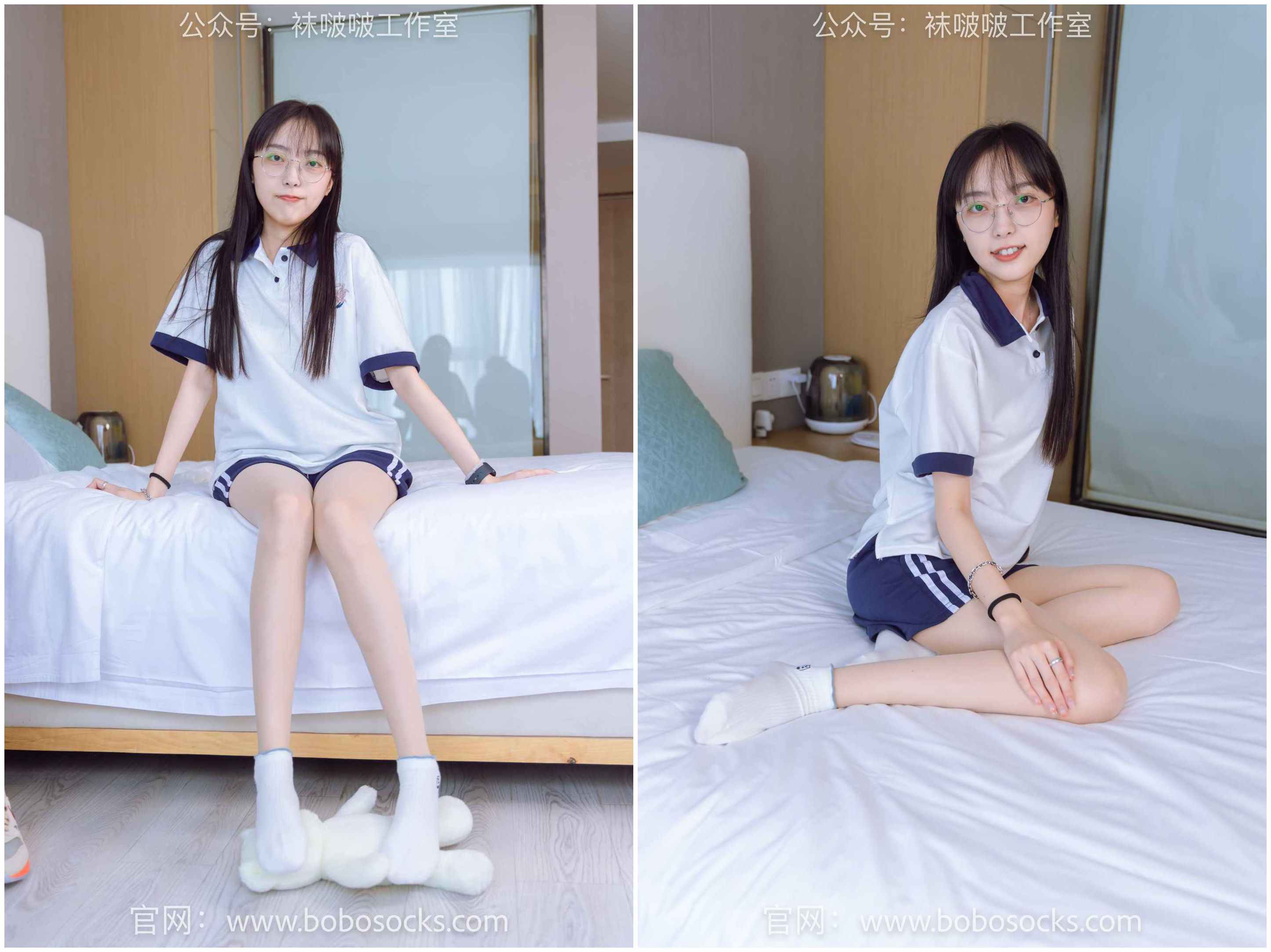 【网盘】[袜啵啵]118期 稚予-运动鞋、白棉袜、肉丝、踩小熊玩偶