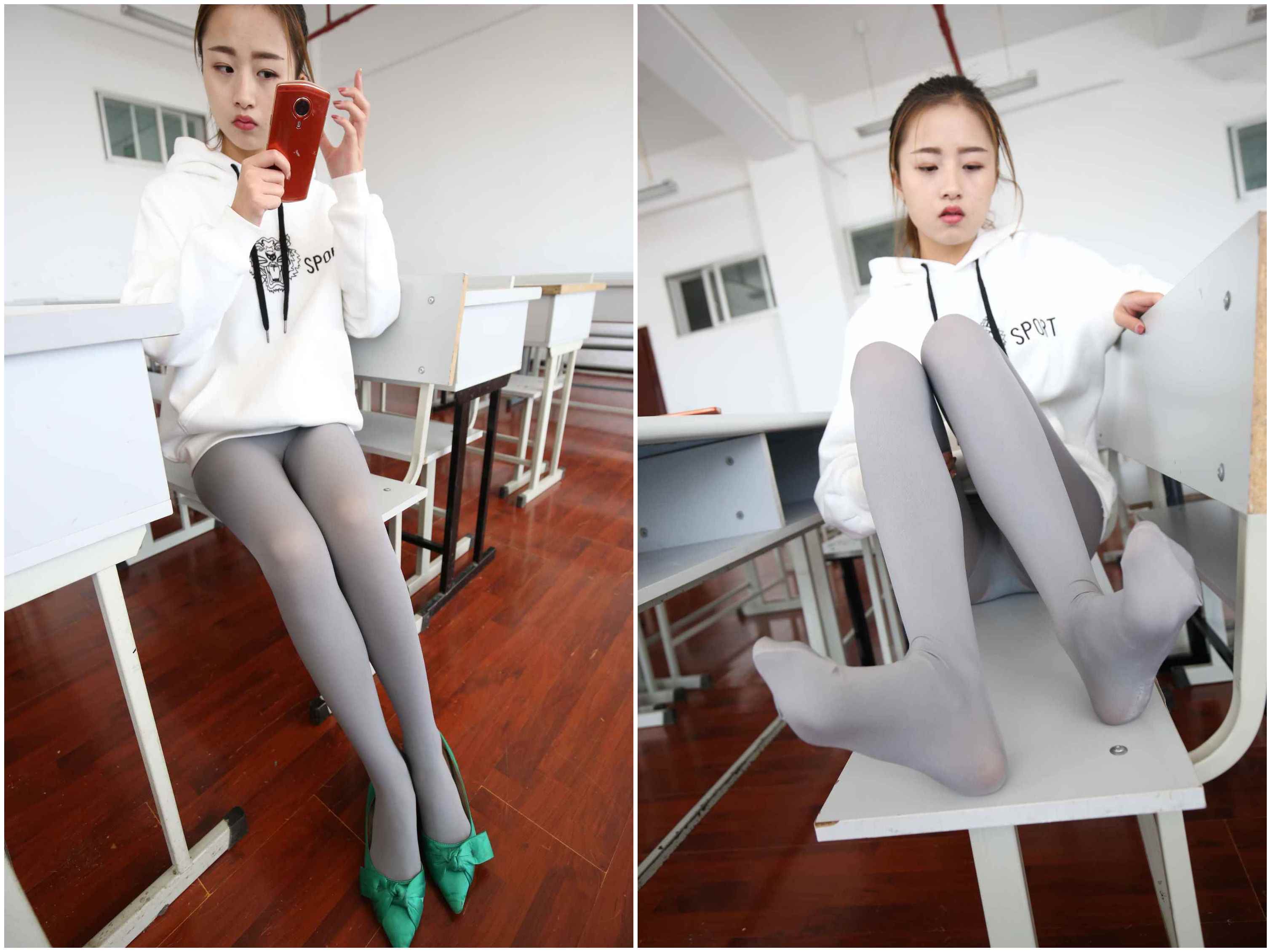 【网盘】[大西瓜爱牙膏]模特1 灰丝热