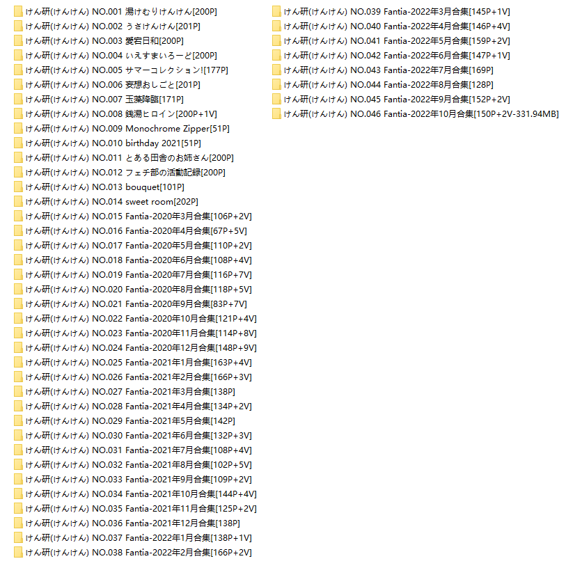 【网盘】[合集]けん研(けんけん) – 全套46期含随包视频