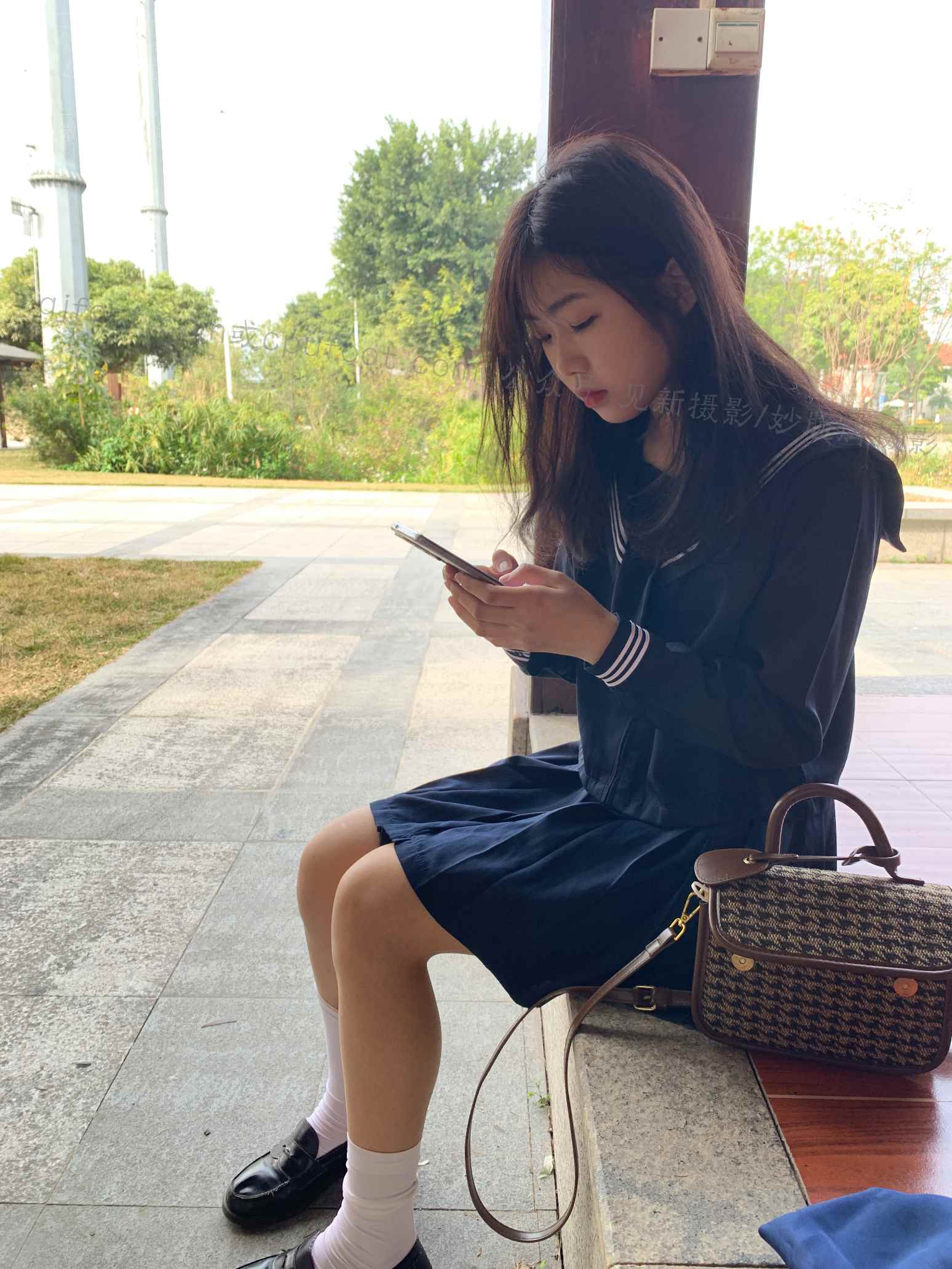 【网盘】[见新摄影]NO.032 动漫里可爱的JK小姐姐又来了，你陶醉了吗