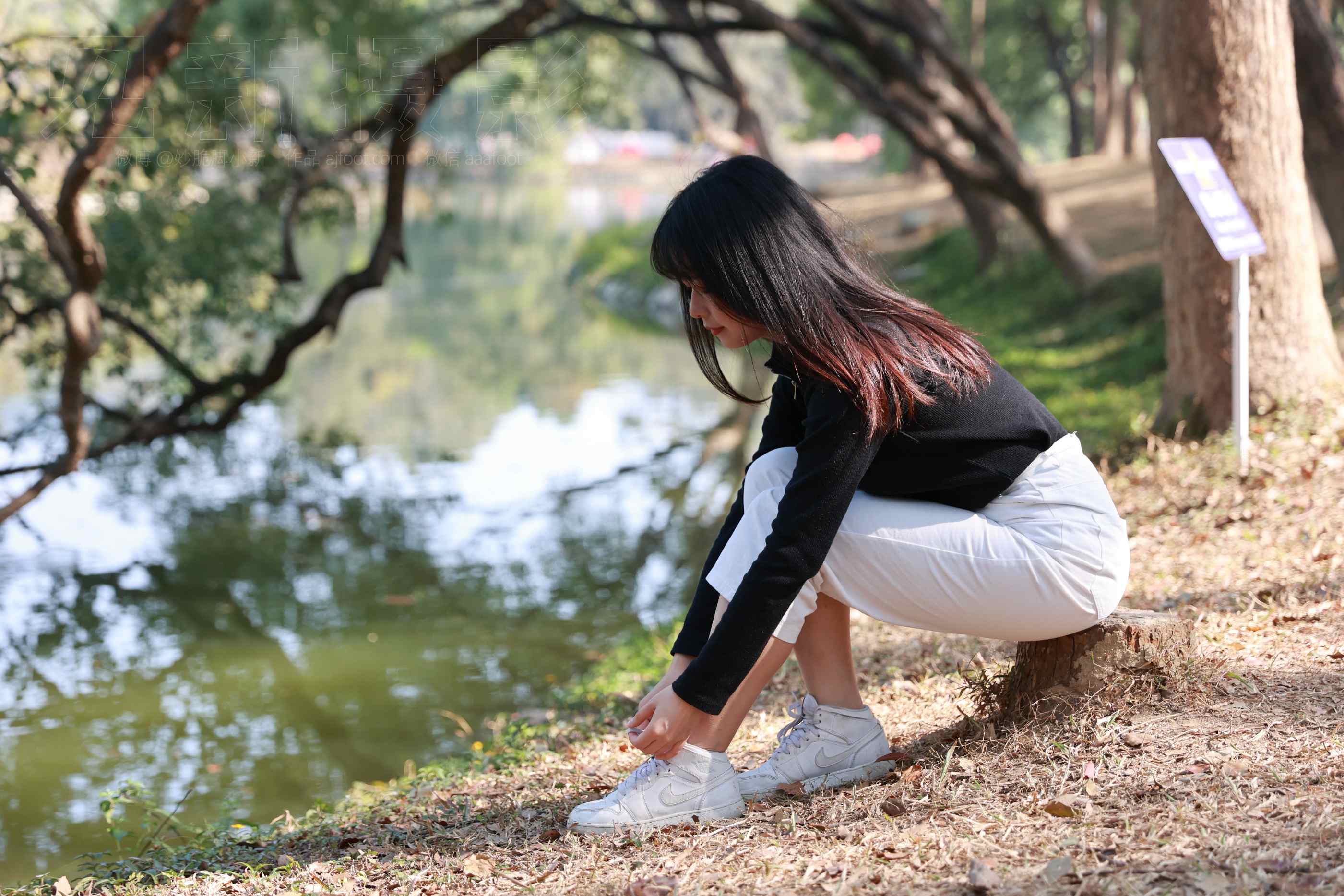 【网盘】[见新摄影]NO.038 与小姐姐约拍植物园，逆光真的是美极了