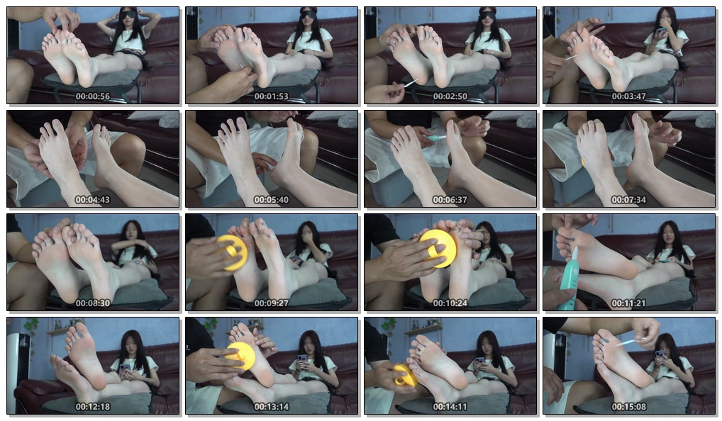 【网盘】[视频] 南国足艺 把玩美琪白嫩美脚，TK挠脚心，各种工具