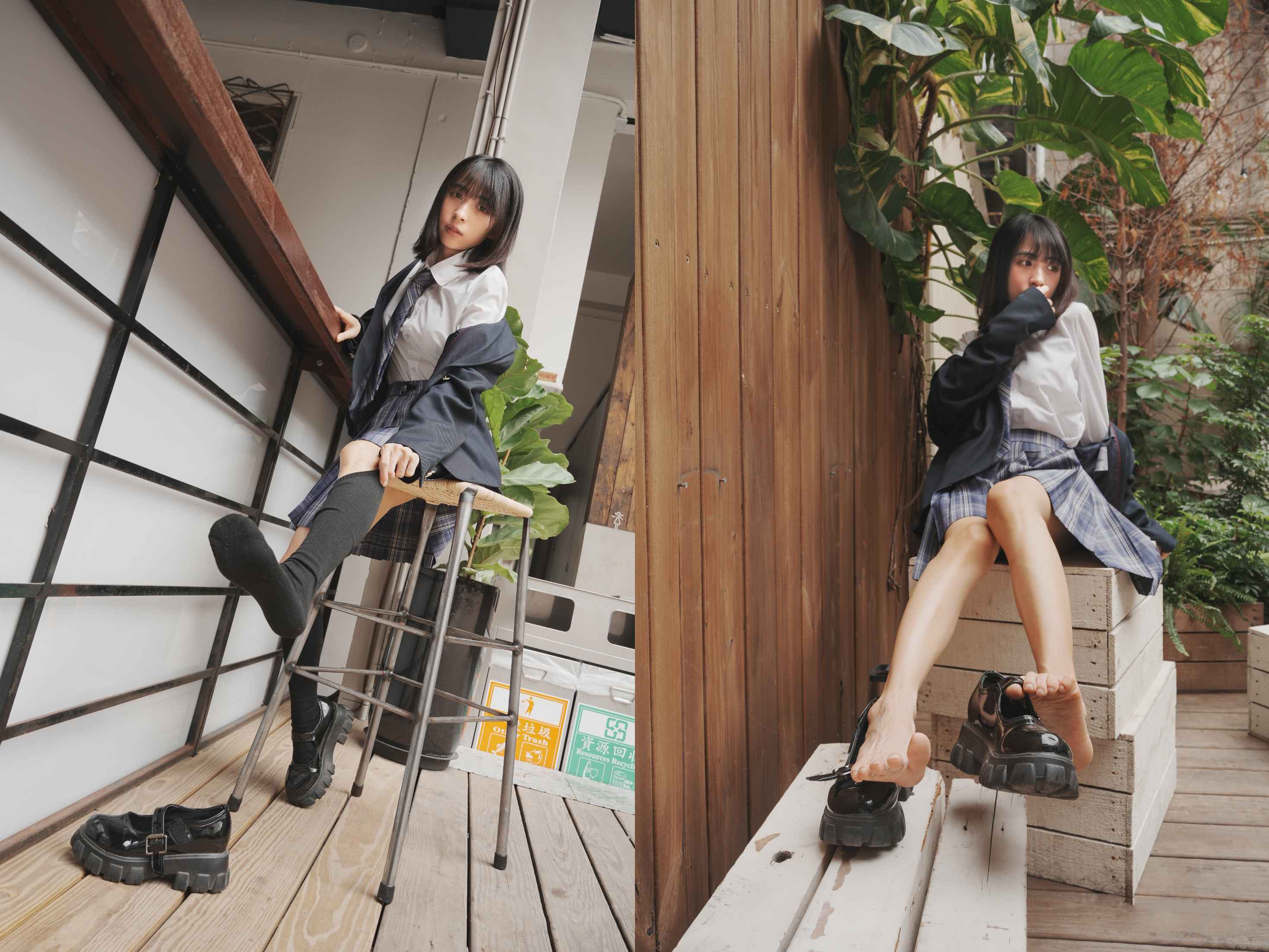 【网盘】[Limerence]子子 JK小腿袜到裸足的偷窥视角