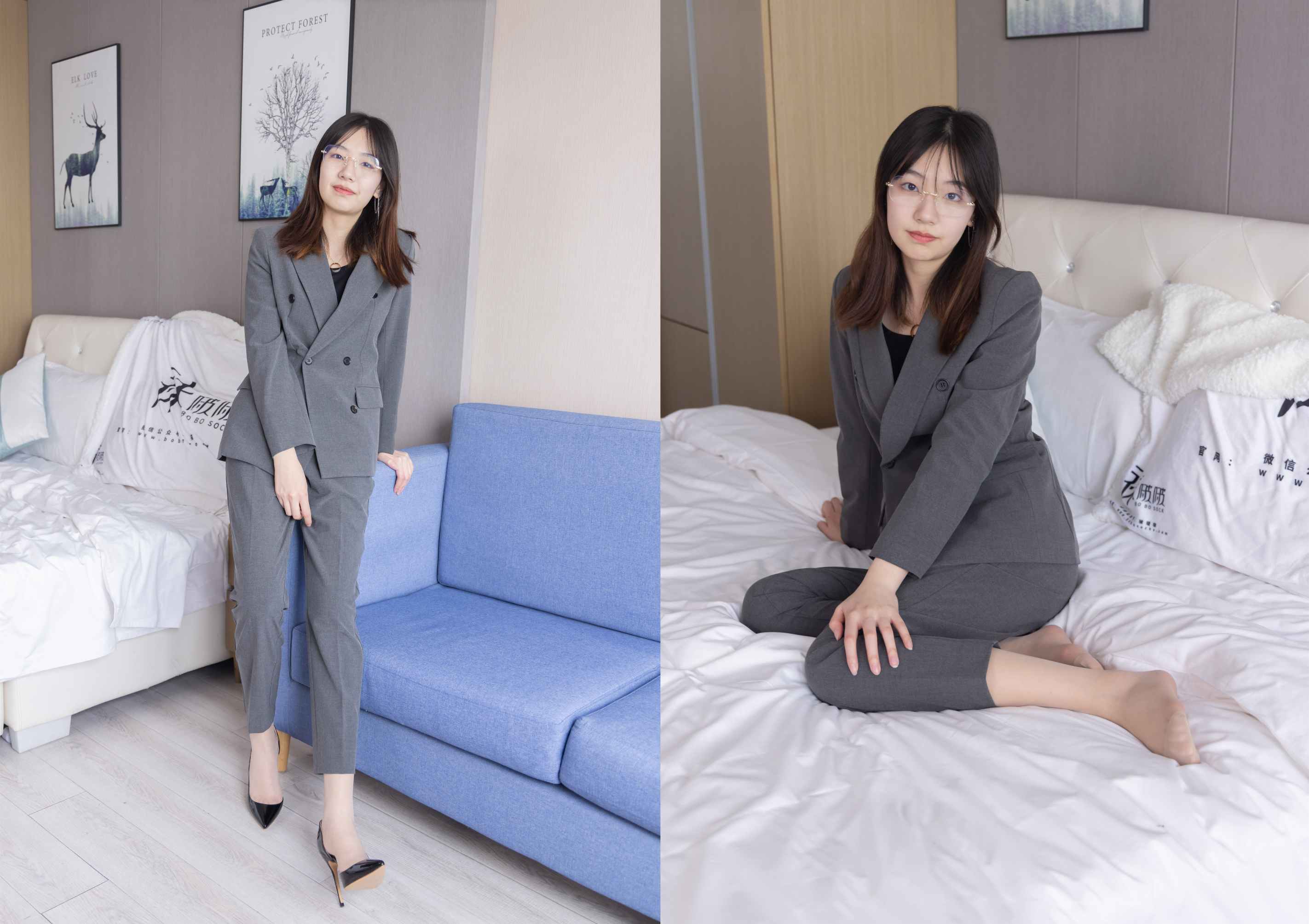 【网盘】[袜啵啵]172期 小甜豆-高跟鞋、肉丝、ol风