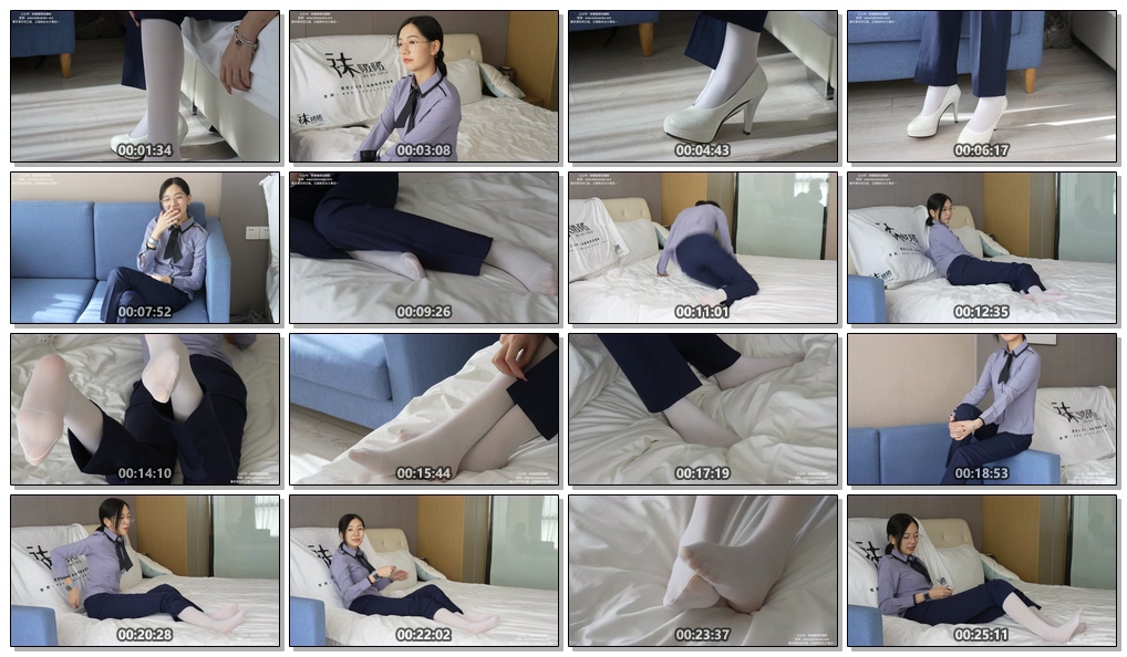 【网盘】[袜啵啵]178期 小甜豆-高跟鞋、厚白丝、ol风裤里丝