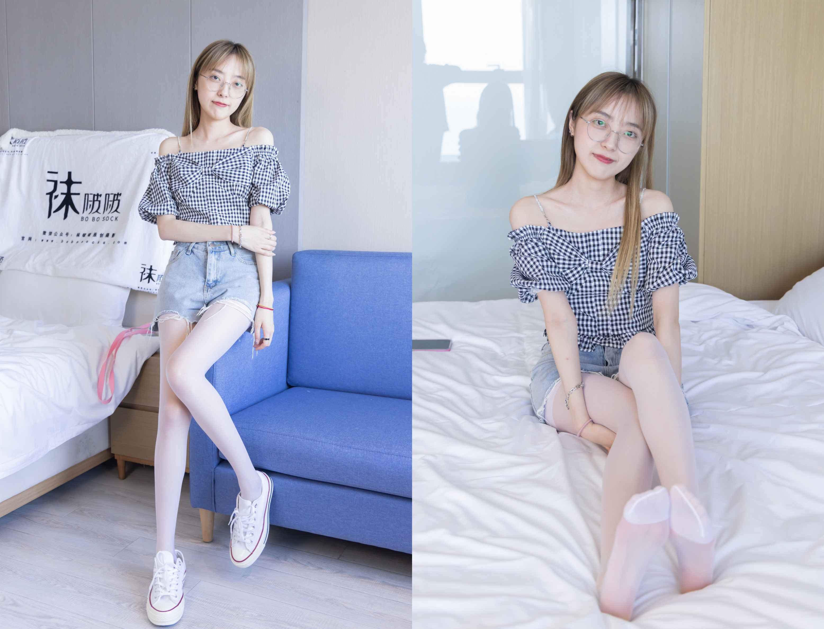 【网盘】[袜啵啵]234期 稚予-板鞋、白丝