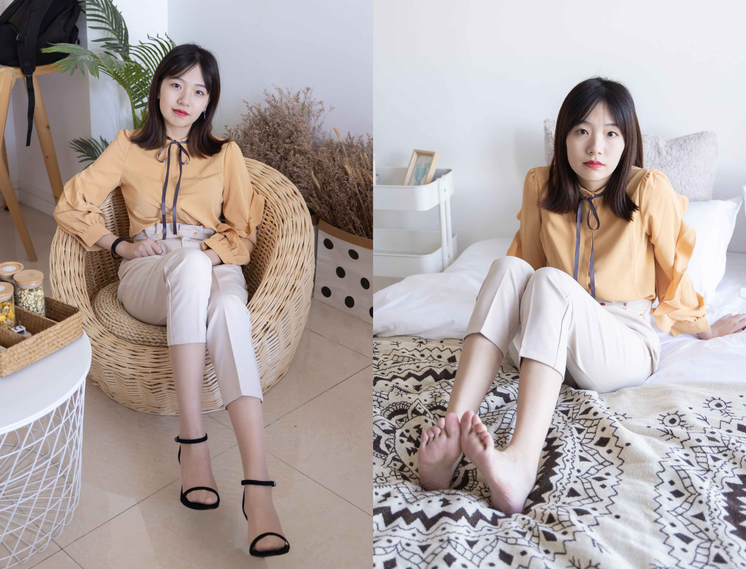 【网盘】[袜啵啵]240期 小甜豆-三双高跟鞋、肉丝、裸足