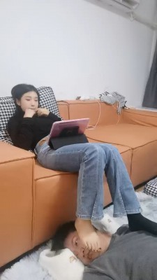 【网盘】【海绵大大】黑棉袜裸足踩脚垫 bf24502