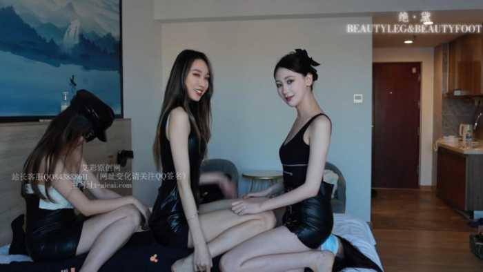 【爱秀套图】三模特皮裙玩女奴绝命窒息 GD010 YC-241125-2