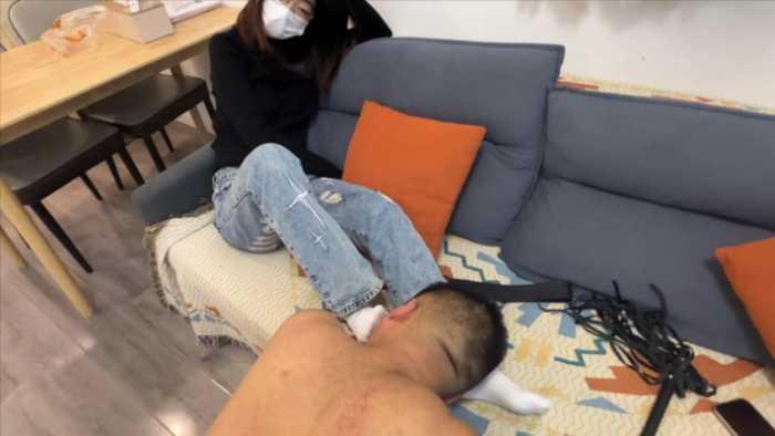 【爱秀套图】【无双sama】 骑马耳光鞭打惩罚恋足狗 YC-250102-2