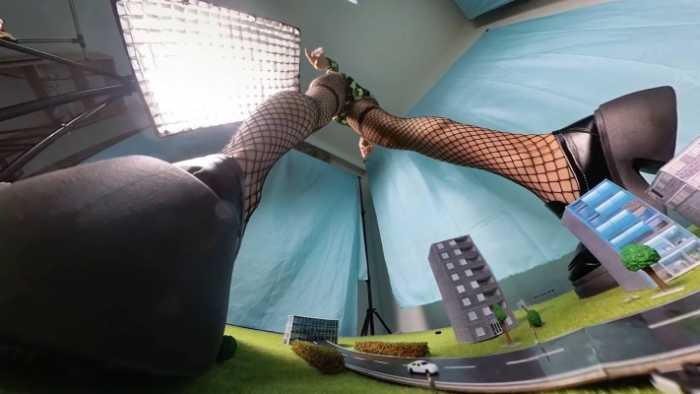【爱秀套图】【明视界】VR全景-安小姐脚下的城市 ACYC-4090
