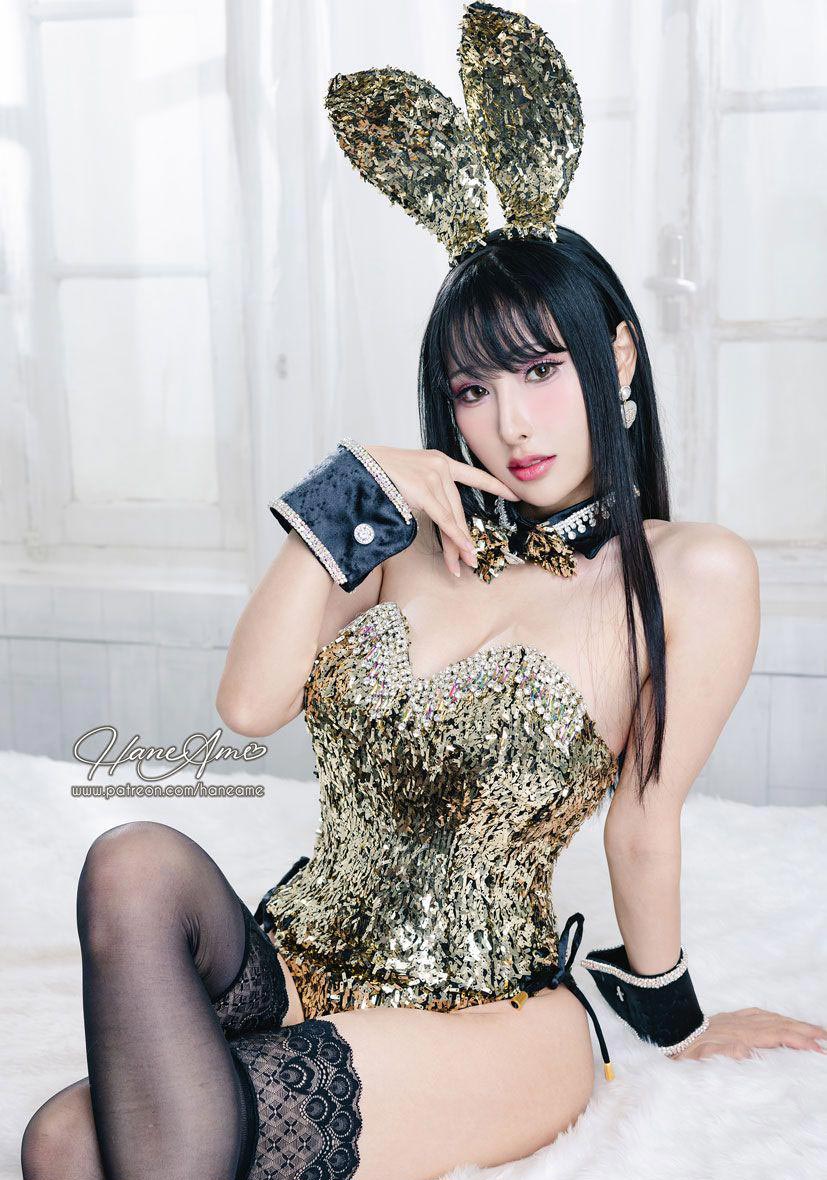 雨波_HaneAme 9月 炫目兔女郎