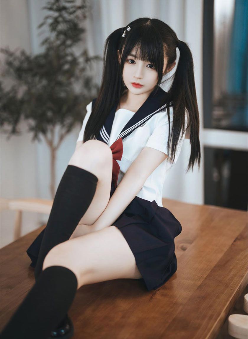 桜井宁宁 双马尾JK