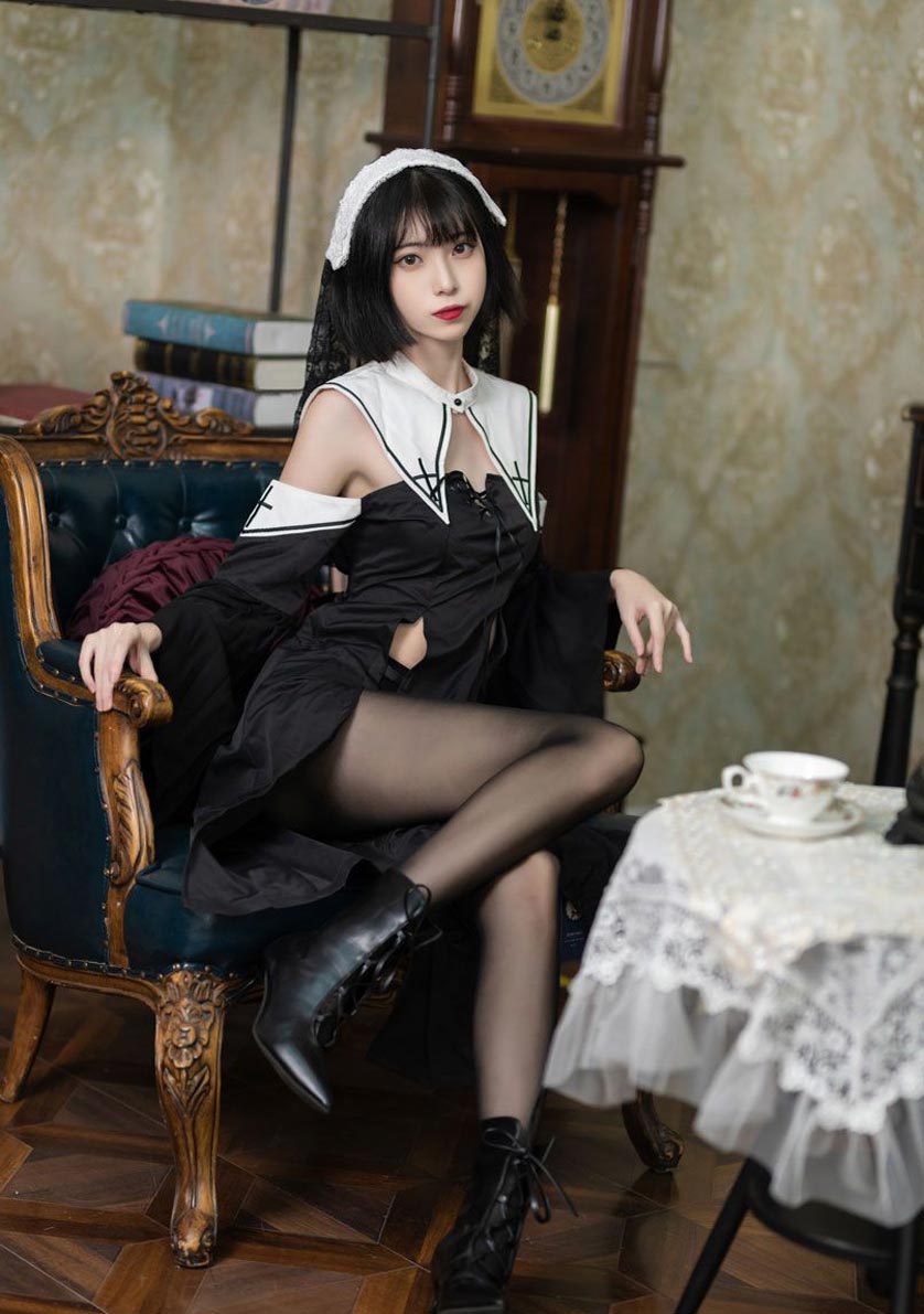 许岚LAN 修女黑丝