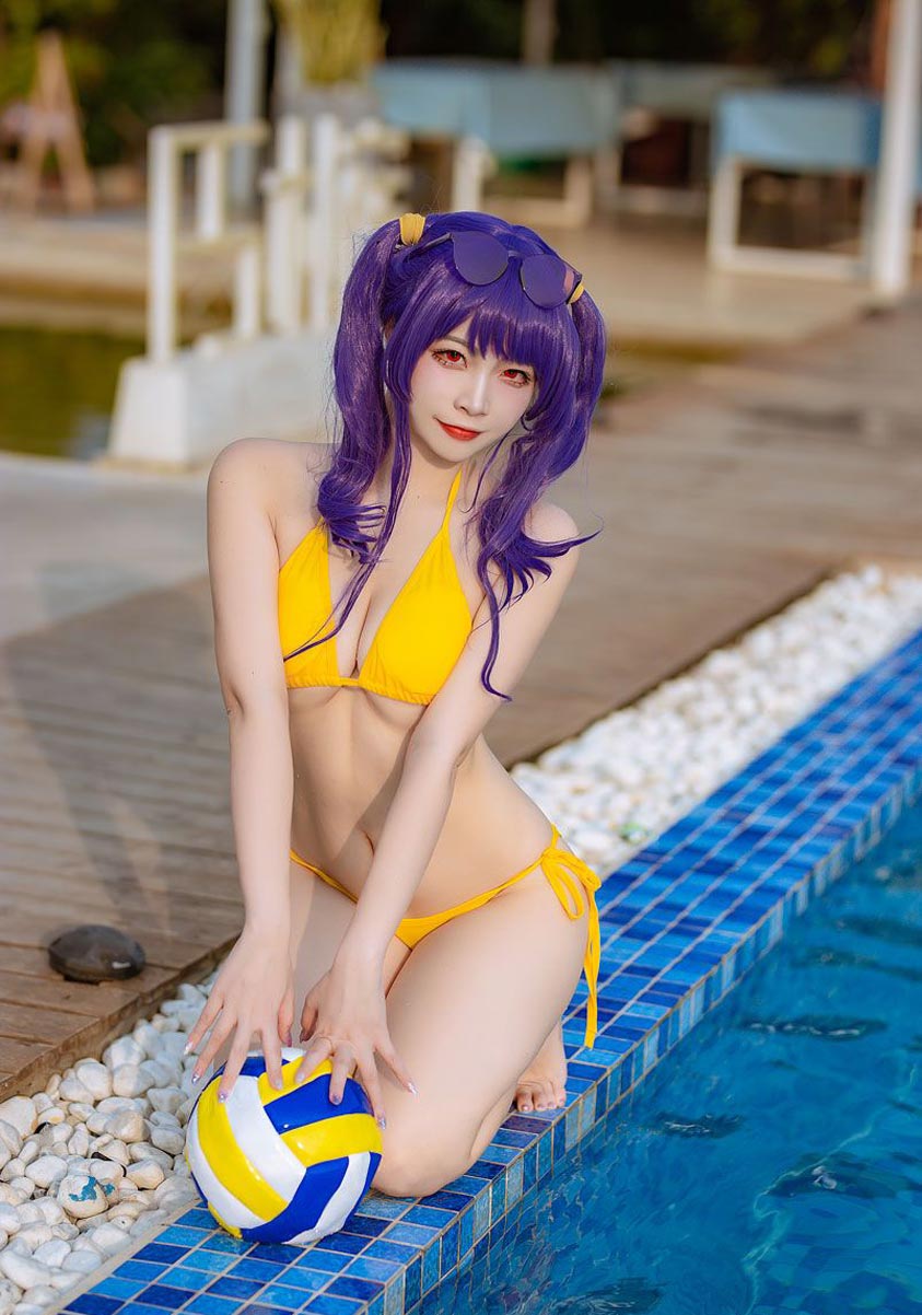 二佐Nisa 碧蓝波拉泳装