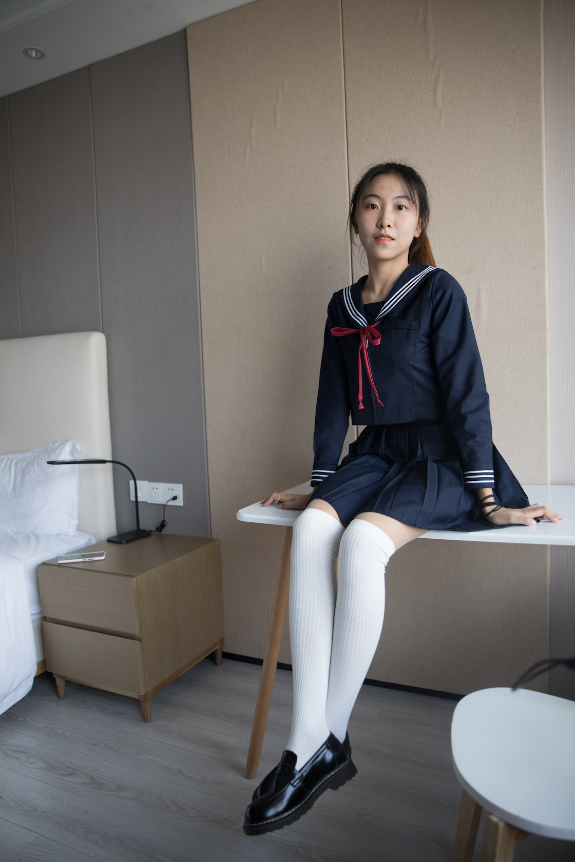 物恋传媒 - NO.242期 《elise》 K制服，皮鞋，肉丝，过膝棉袜