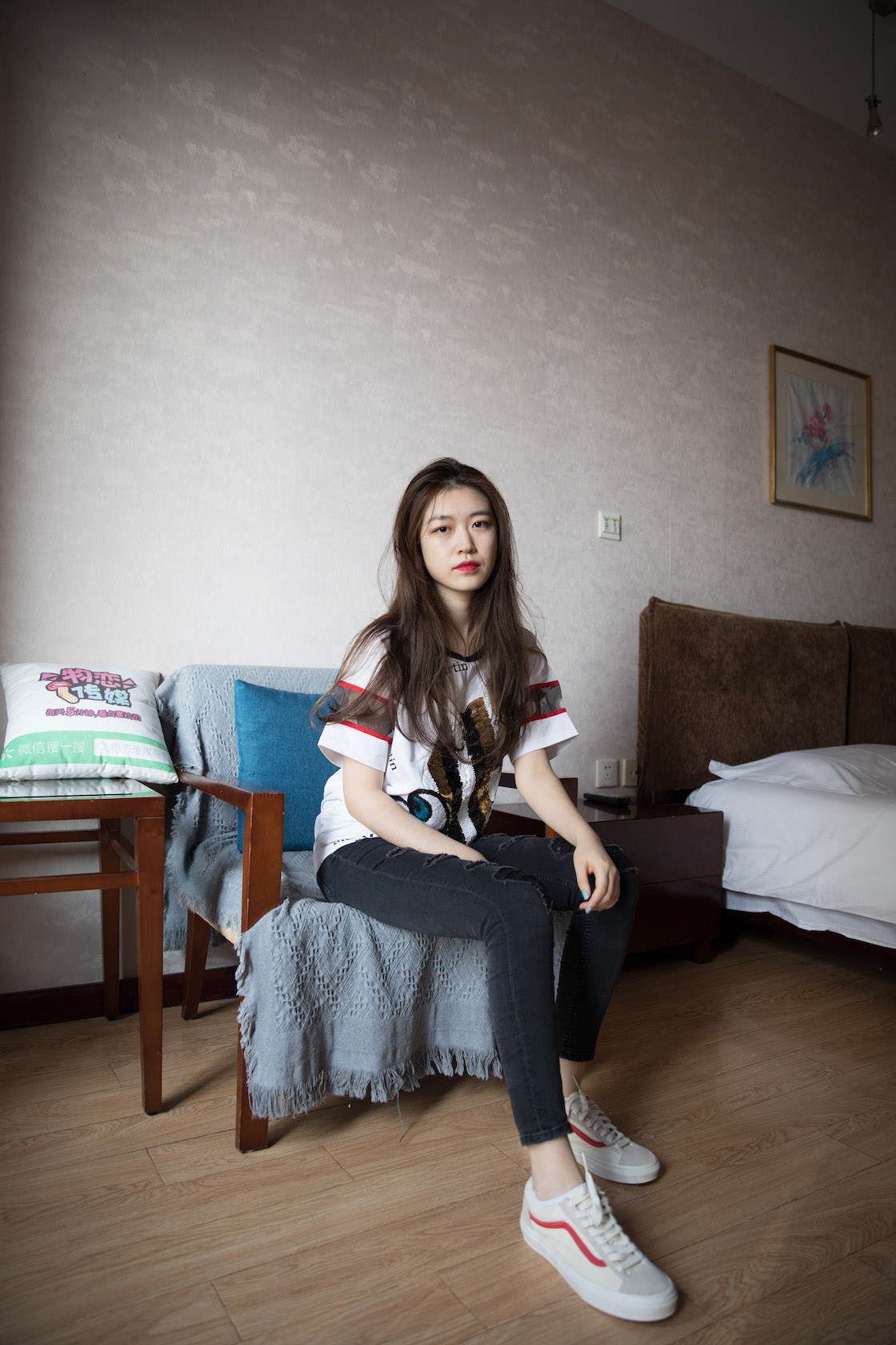 资讯|物恋传媒 &#8211; NO.283期 《佳琪》 vans帆布鞋，棉袜，船袜，裸足