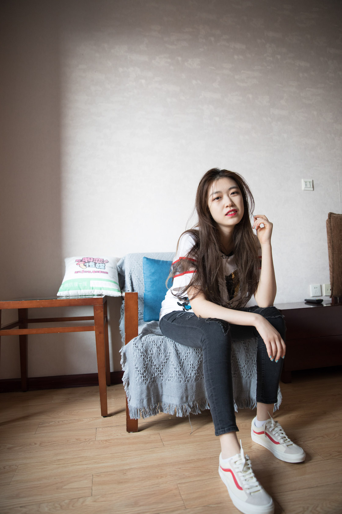 资讯|物恋传媒 &#8211; NO.283期 《佳琪》 vans帆布鞋，棉袜，船袜，裸足