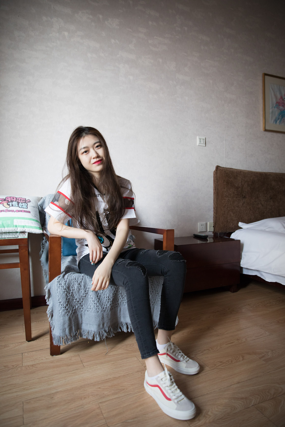 资讯|物恋传媒 &#8211; NO.283期 《佳琪》 vans帆布鞋，棉袜，船袜，裸足