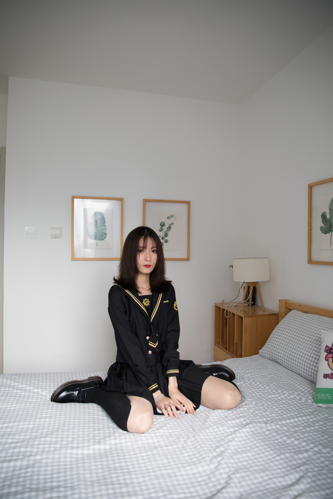 物恋传媒 - NO.408期 《猫耳》 JK制服，皮鞋，过膝袜，肉丝